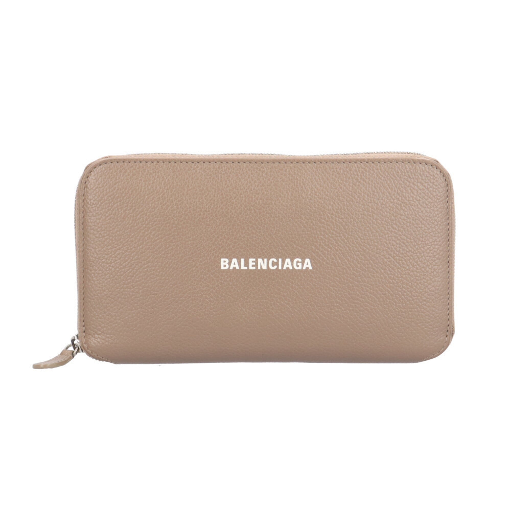 Balenciaga Grayish Leather Coin Purse/Coin Case (Pre-Owned)