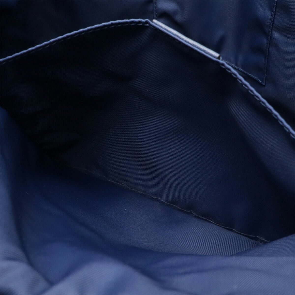 Gucci Navy Nylon Leather Backpack (Pre-Owned)