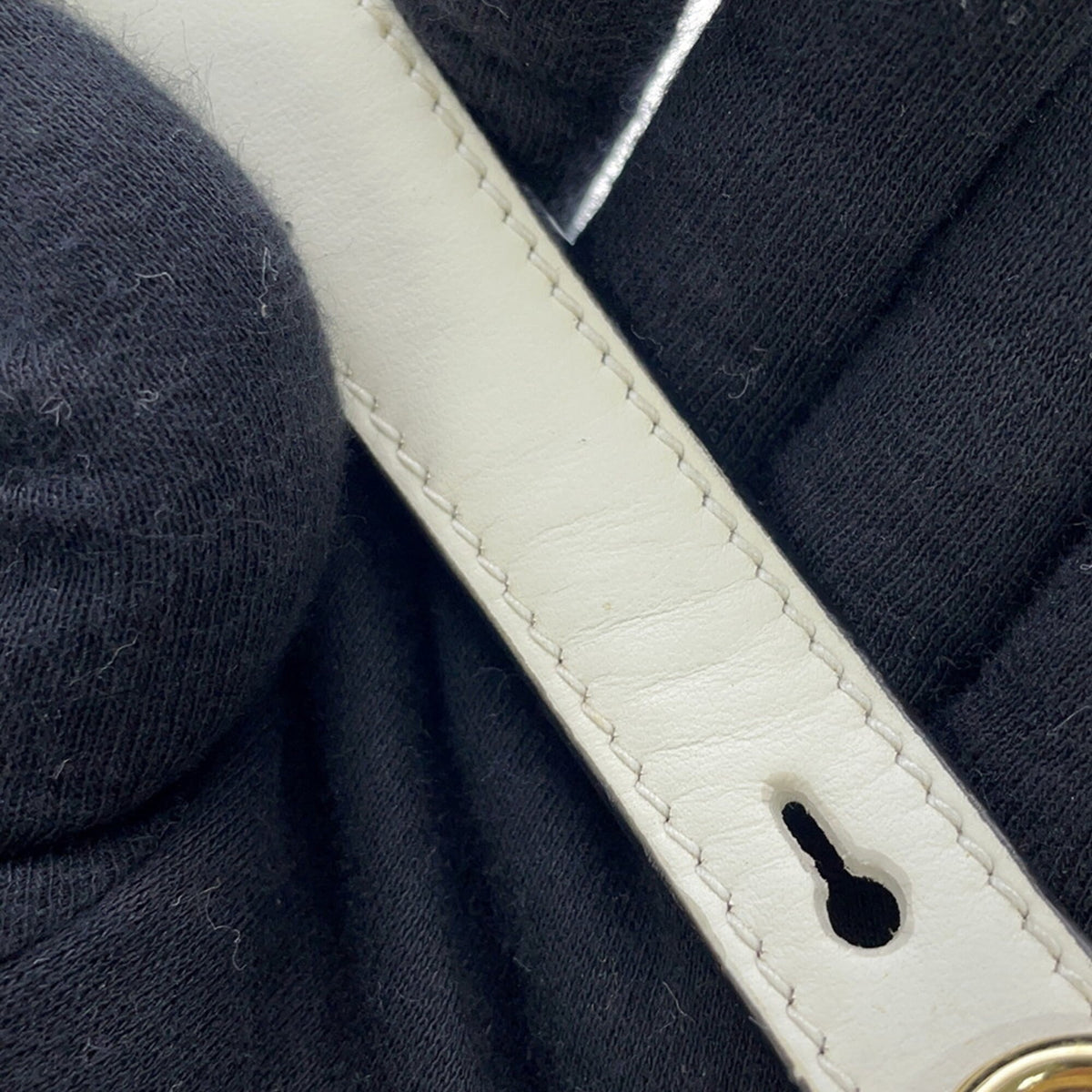 Prada White Leather Handbag Shoulder Bag (Pre-Owned)
