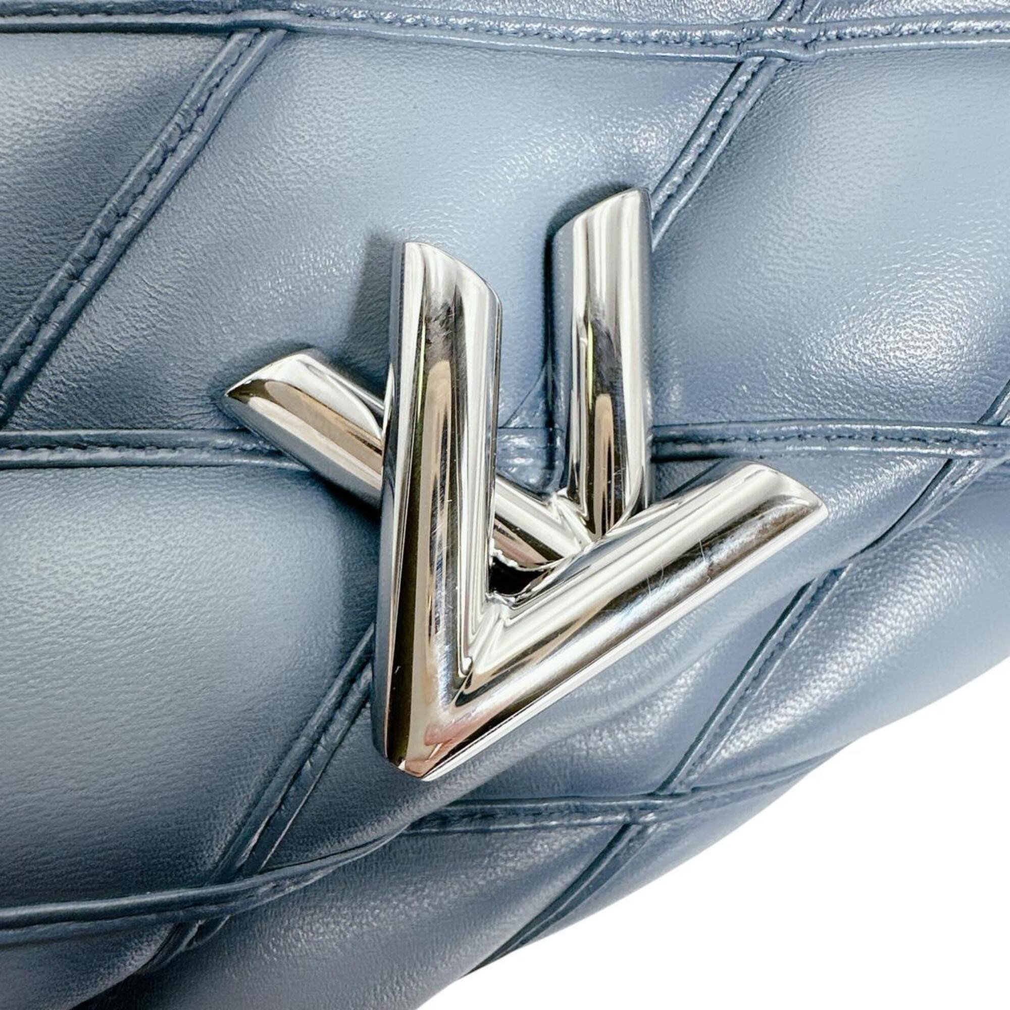 Louis Vuitton Blue Leather Handbag (Pre-Owned)