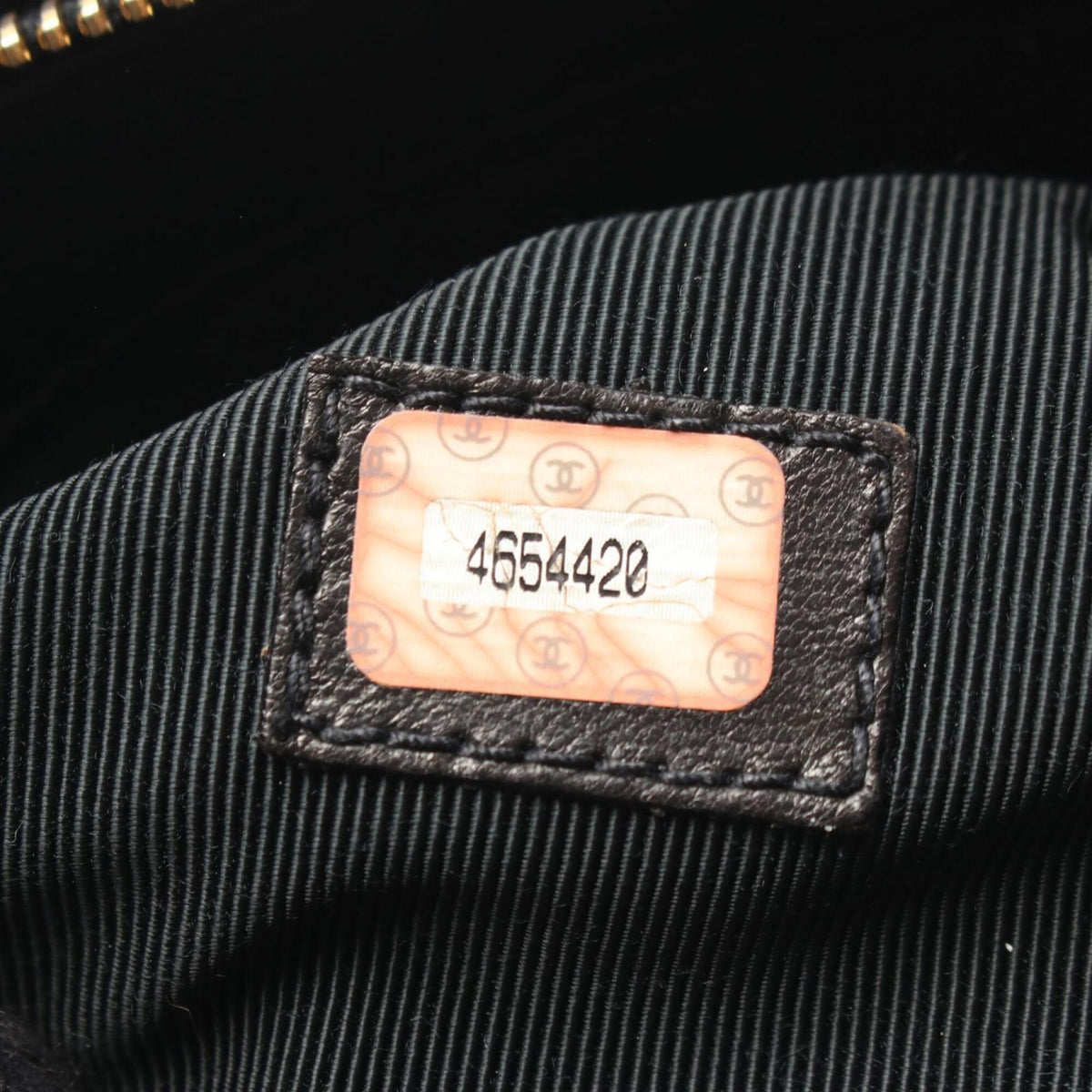 Chanel Black Leather Handbag Tote Bag (Pre-Owned)