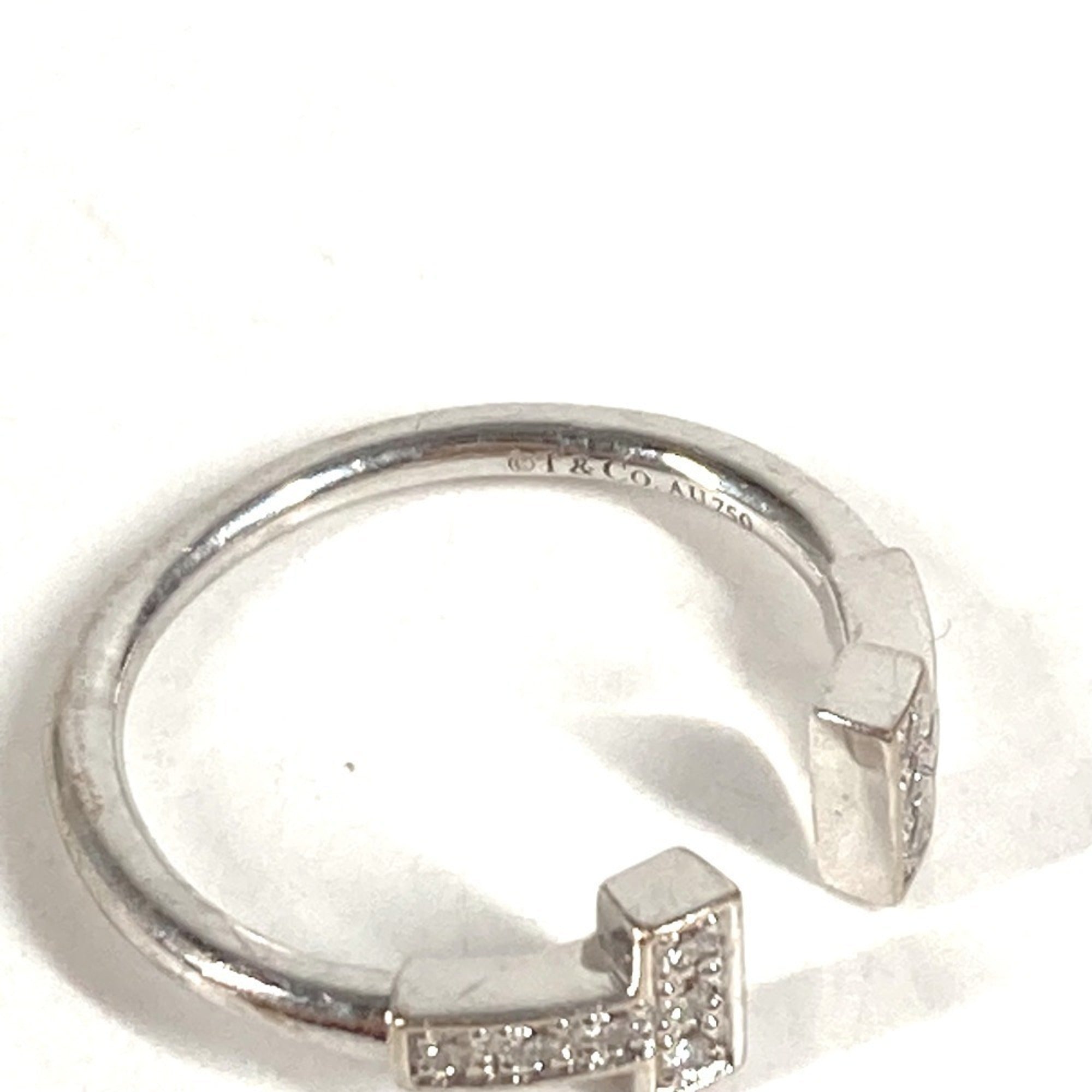 Tiffany Silver White Gold (18K) Band Ring (Pre-Owned)