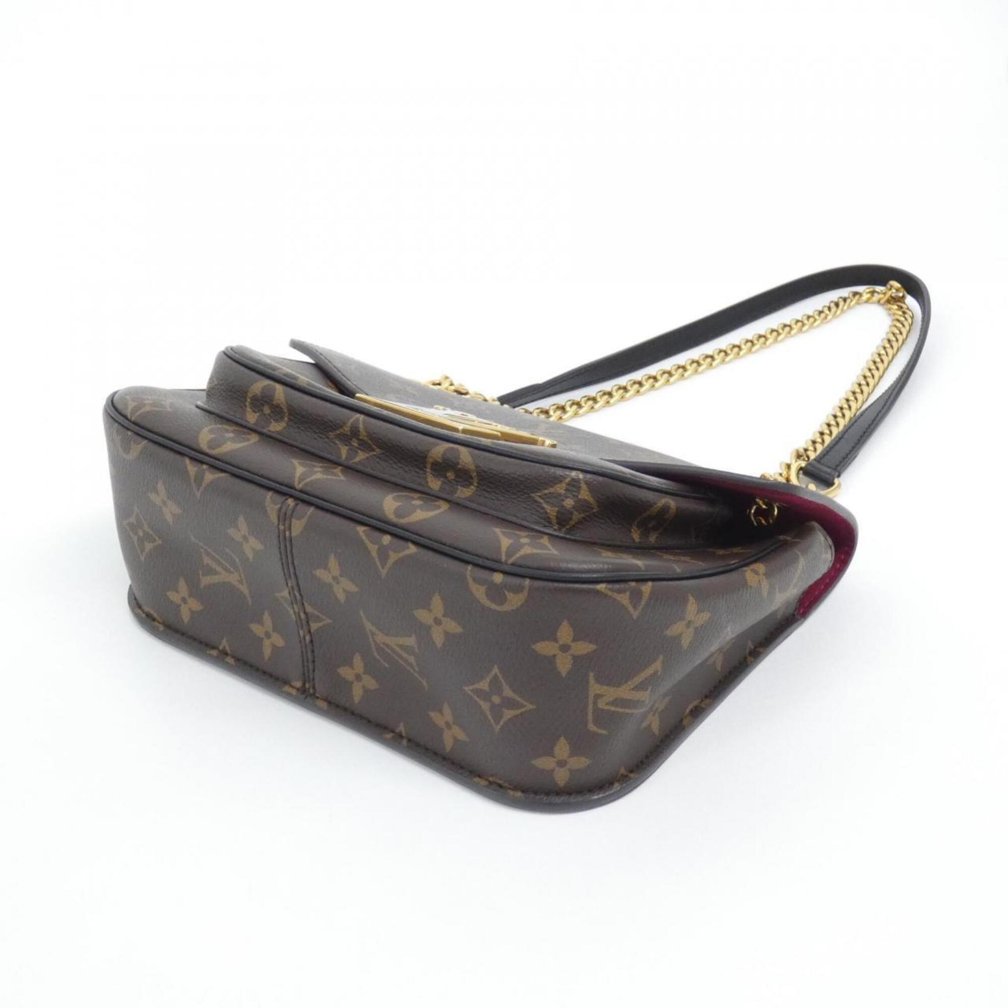 Louis Vuitton Marron Coated Canvas Shoulder Bag (Pre-Owned)