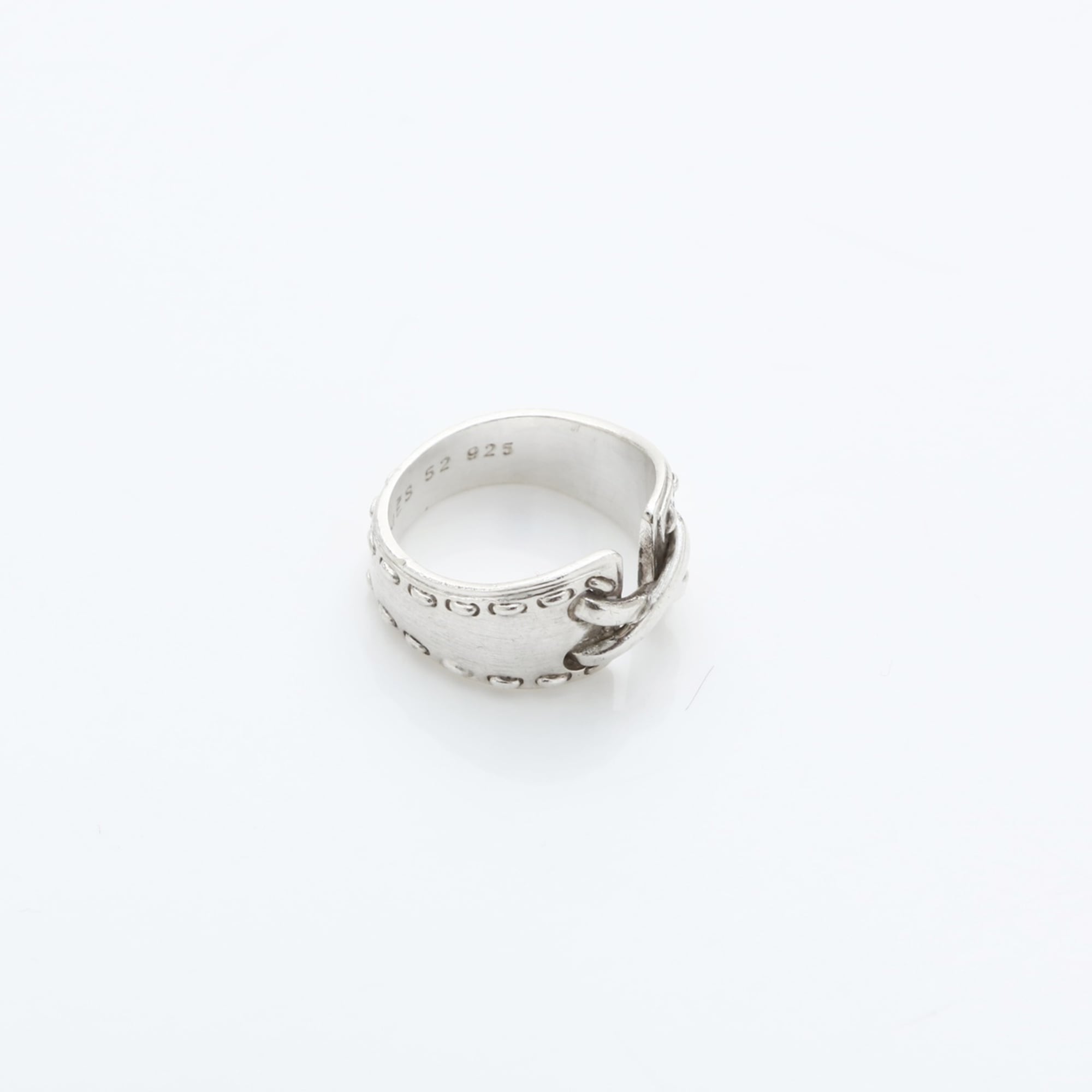 Hermes Silver Band Ring (Pre-Owned)