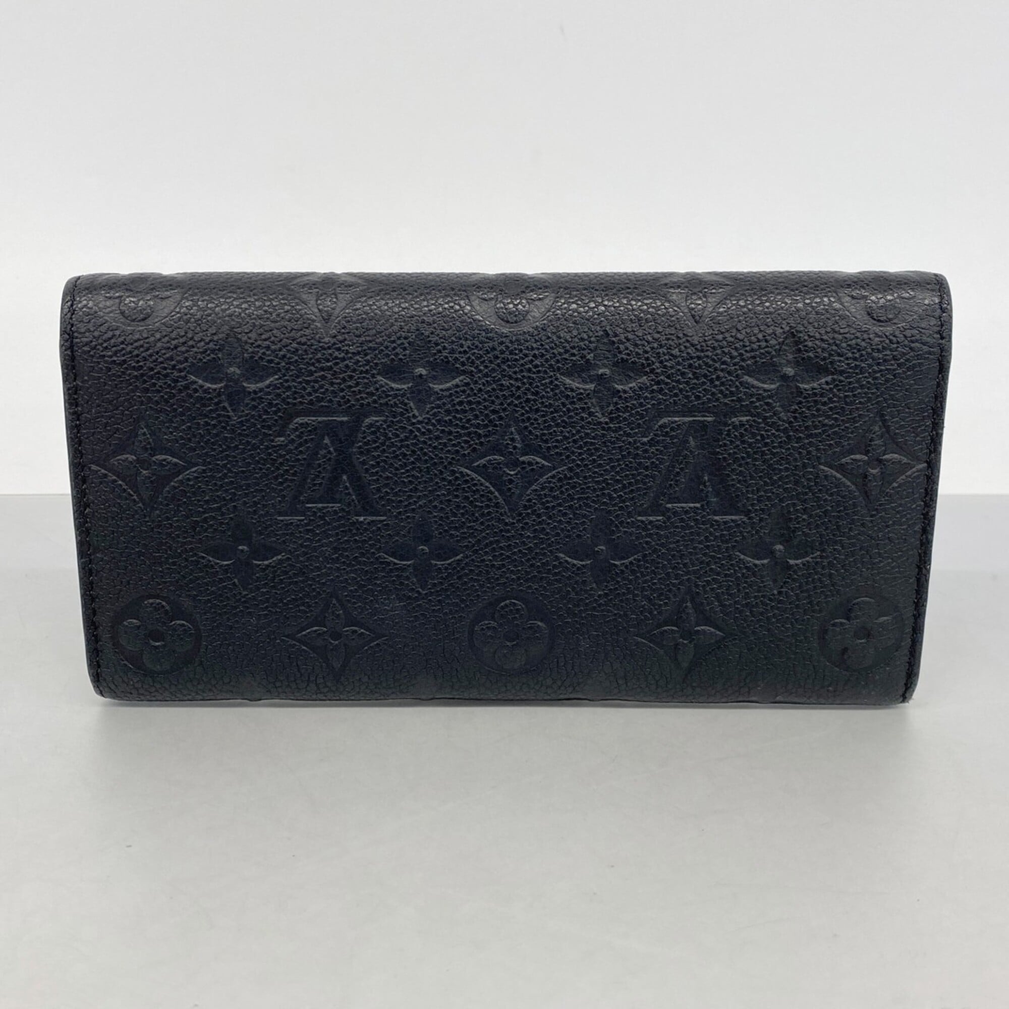 Louis Vuitton Noir Long Wallet (Bi-Fold) (Pre-Owned)