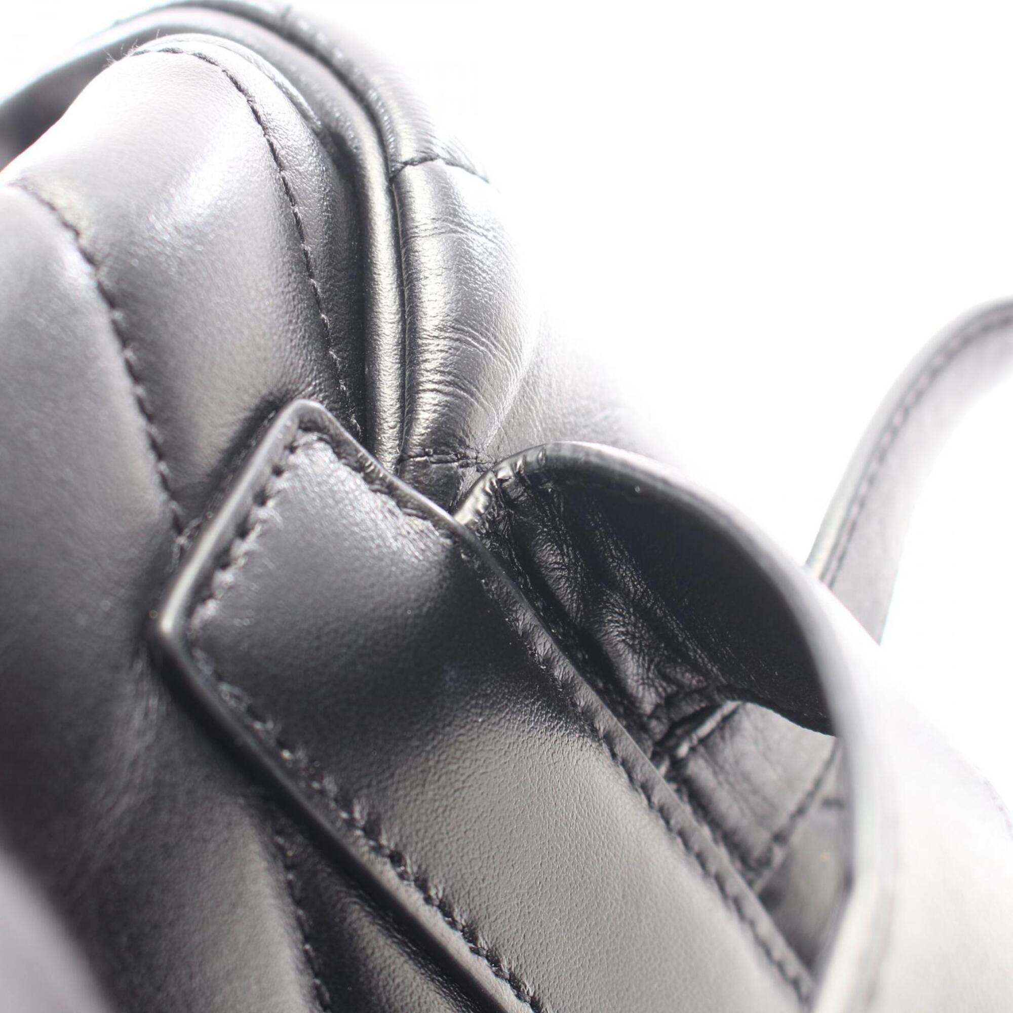 Saint Laurent Black Leather Backpack Handbag (Pre-Owned)