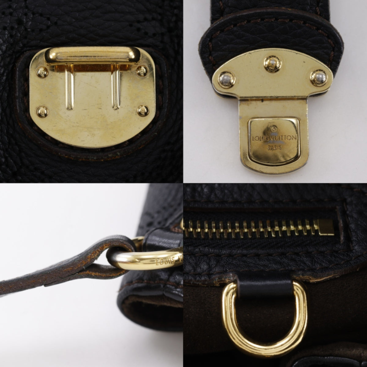 Louis Vuitton Black Noir Mahina Leather Tote Bag (Pre-Owned)