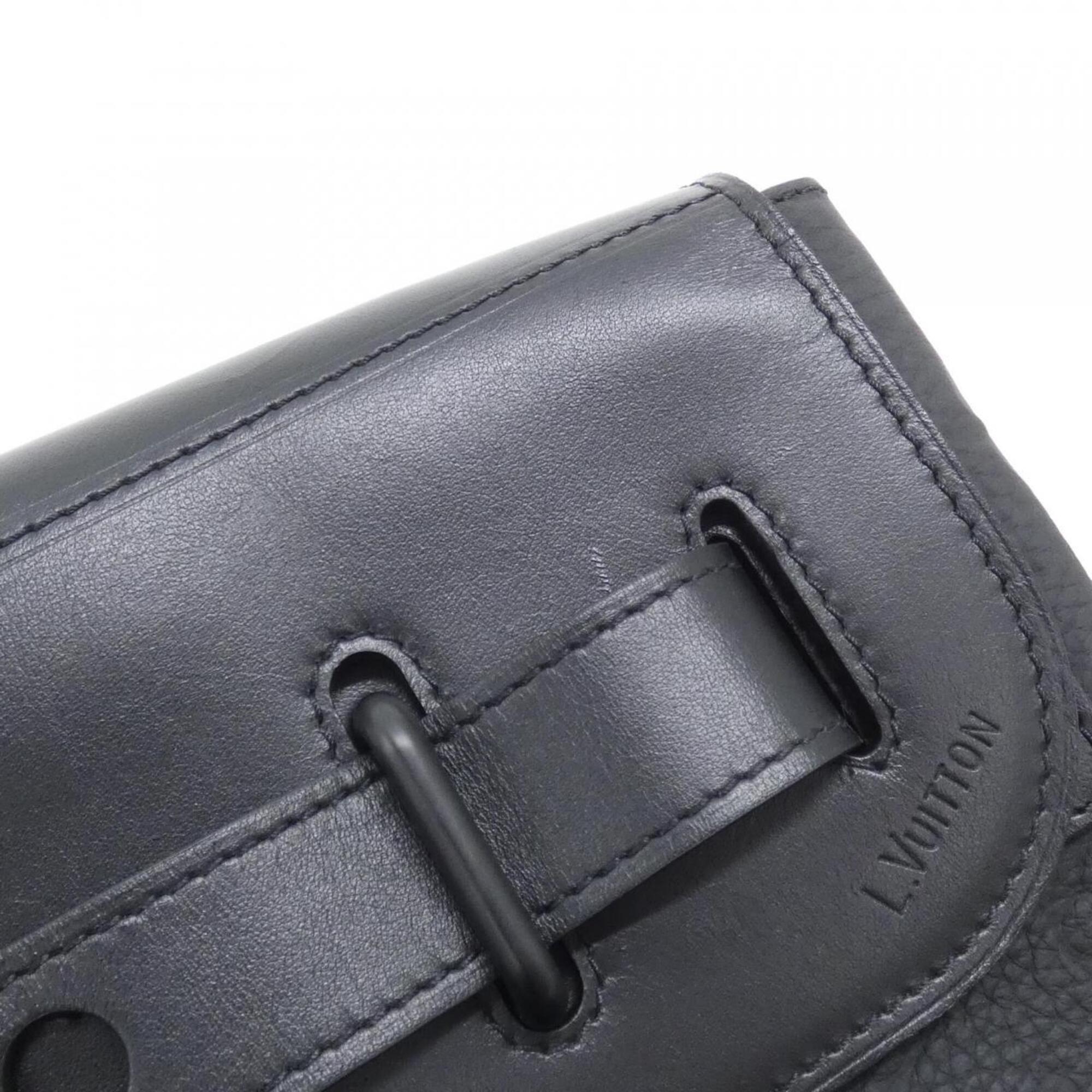 Louis Vuitton Taurillon Black Leather Handbag (Pre-Owned)