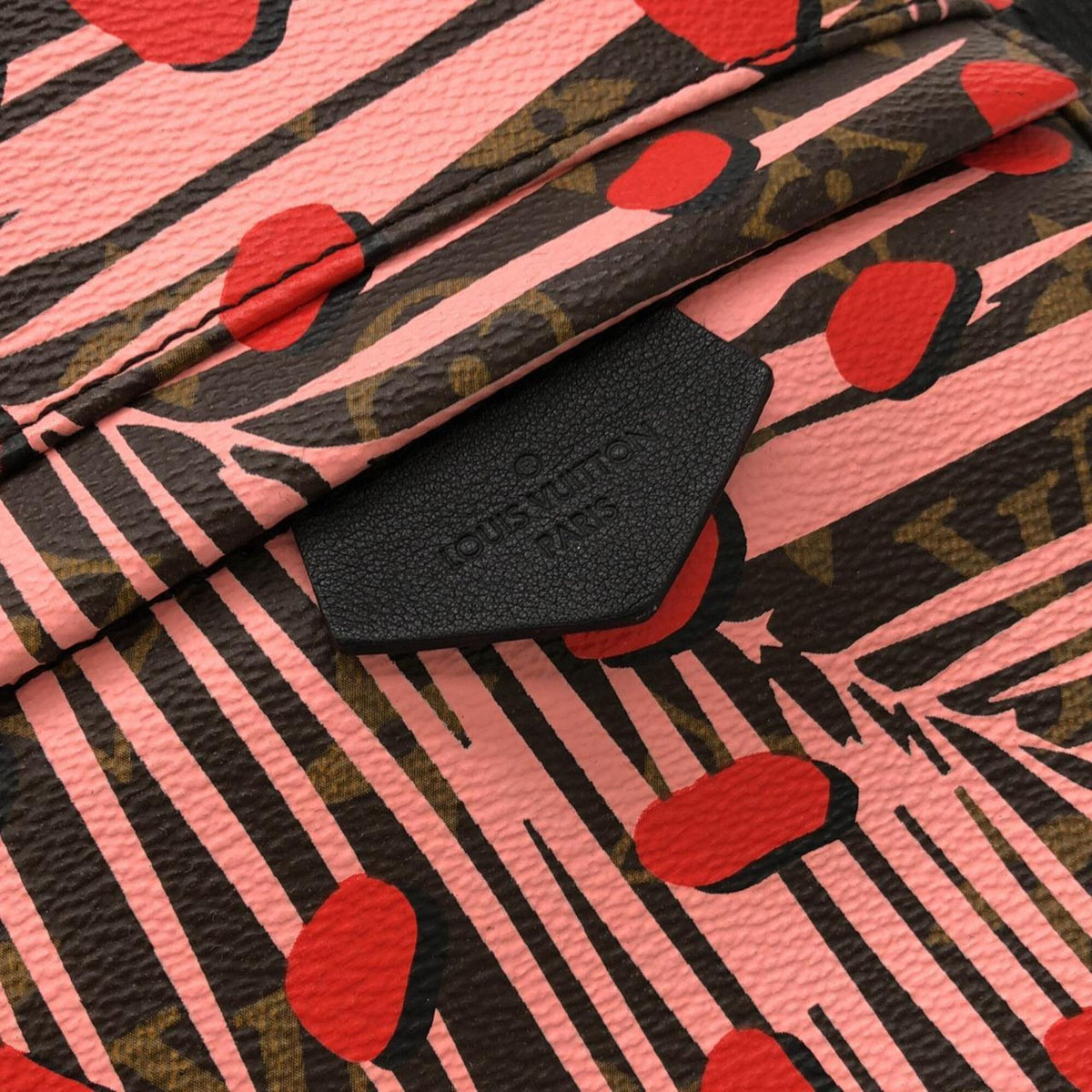 Louis Vuitton Pink Poppy Coated Canvas Backpack (Pre-Owned)