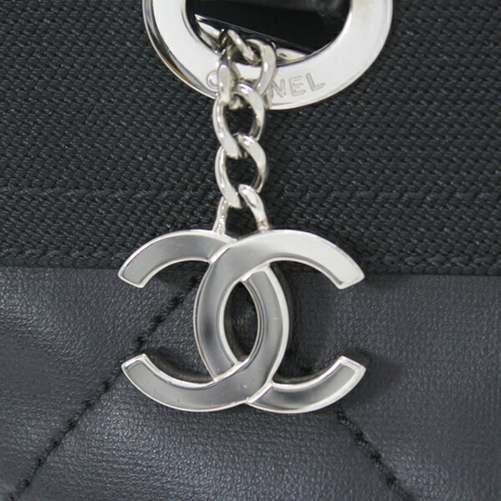 Chanel Black Pvc Leather Tote Bag (Pre-Owned)