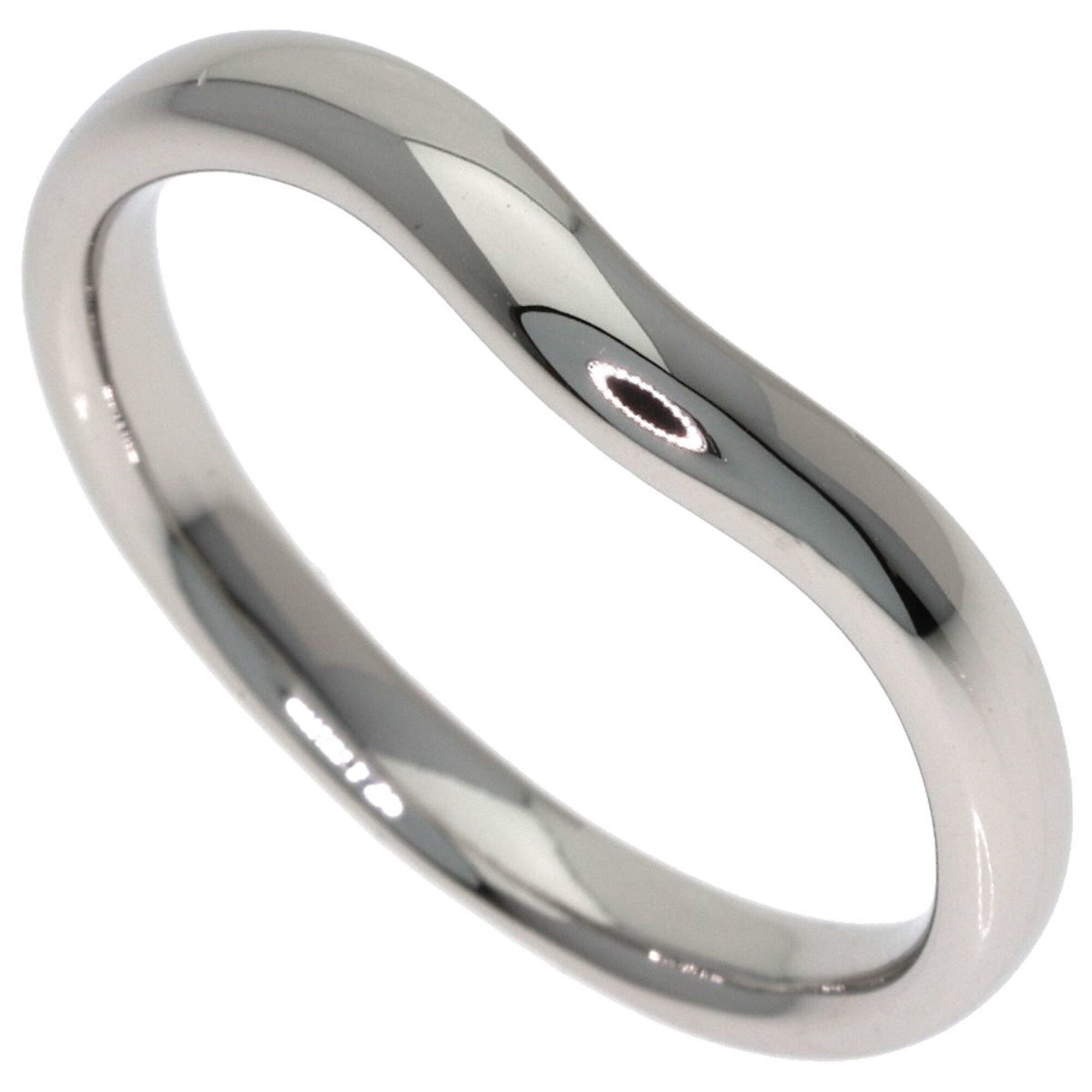Tiffany Platinum Platinum 950 Band Ring (Pre-Owned)