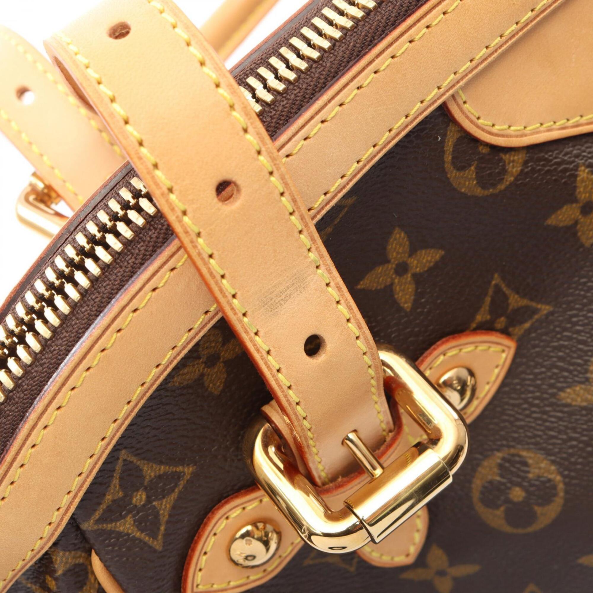 Louis Vuitton Brown Coated Canvas Pvc Monogram Leather Handbag (Pre-Owned)