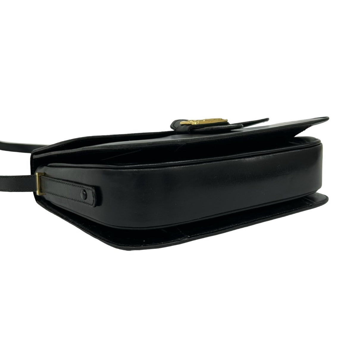 Celine Black Leather Pochette Shoulder Bag (Pre-Owned)