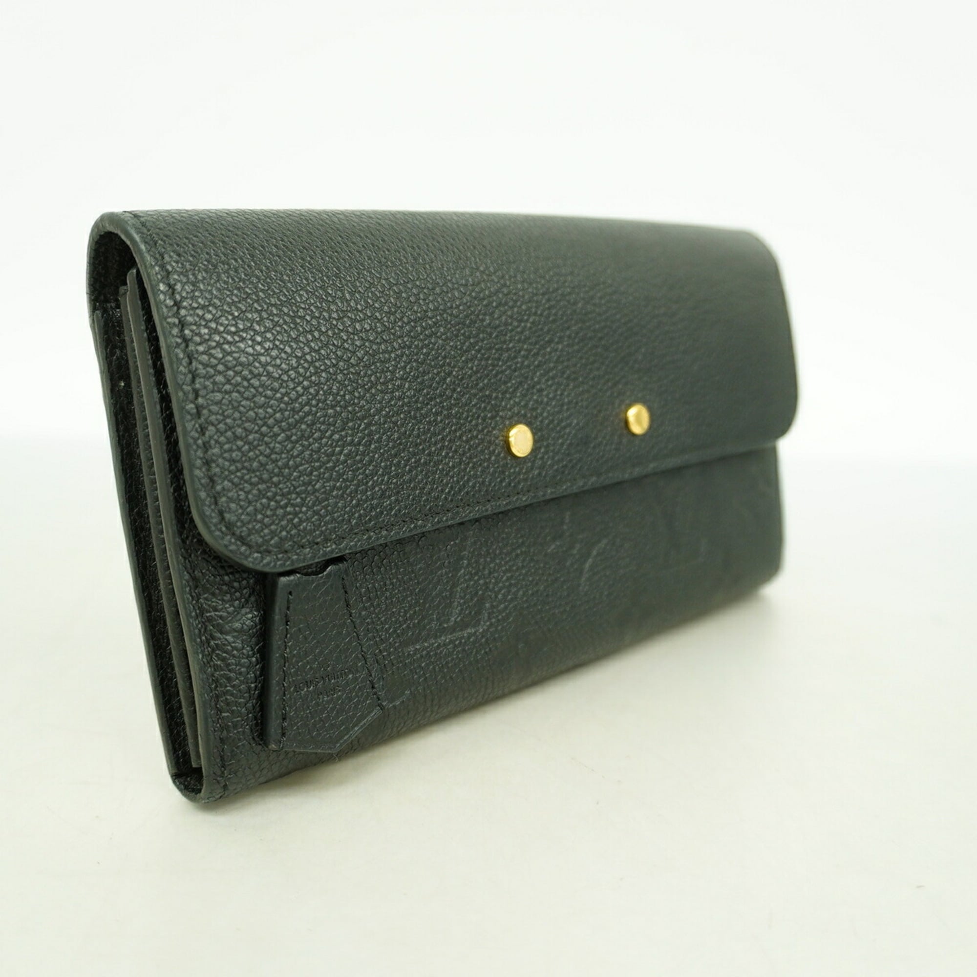 Louis Vuitton Noir Long Wallet (Bi-Fold) (Pre-Owned)