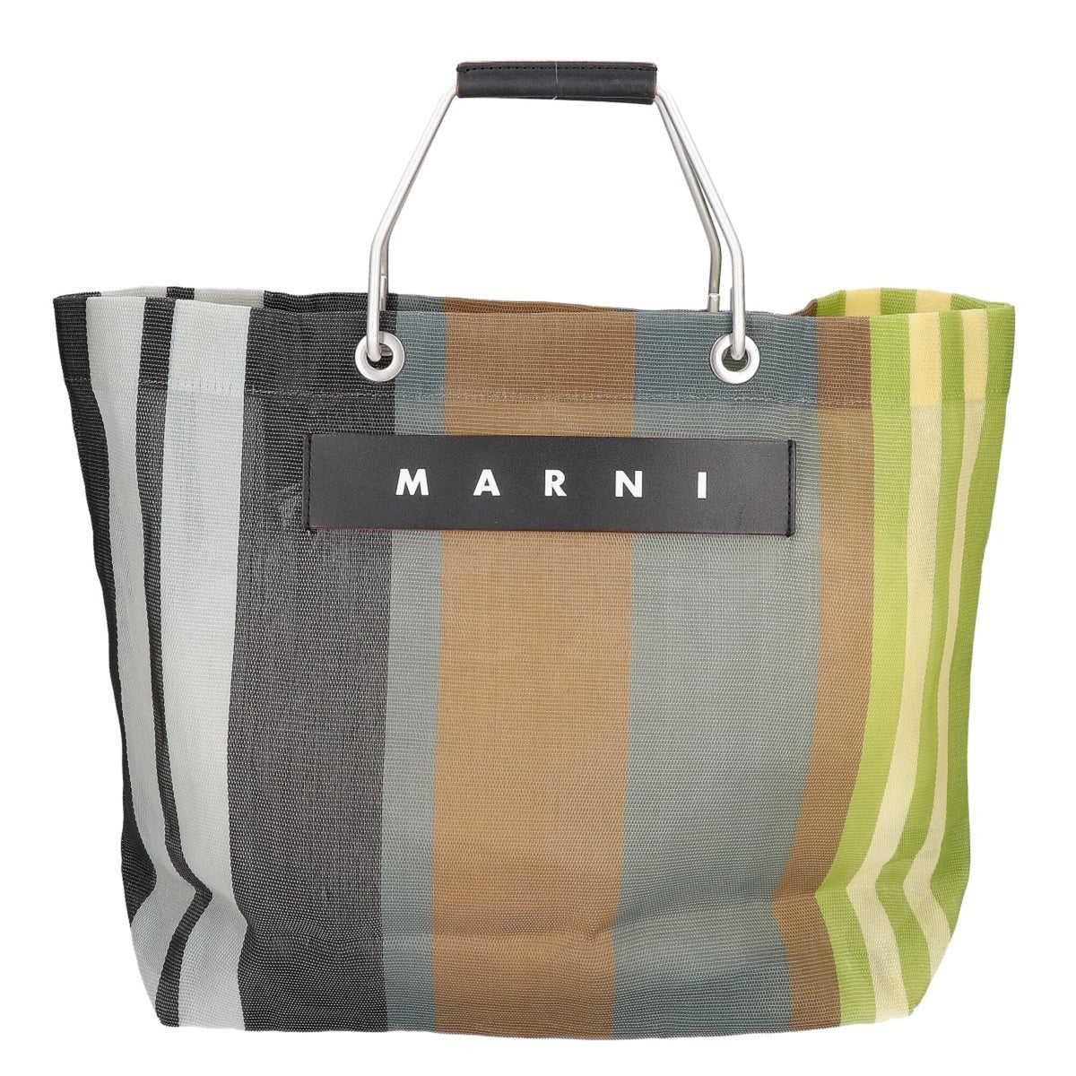 Marni Gray Green Nylon Tote Bag (Pre-Owned)