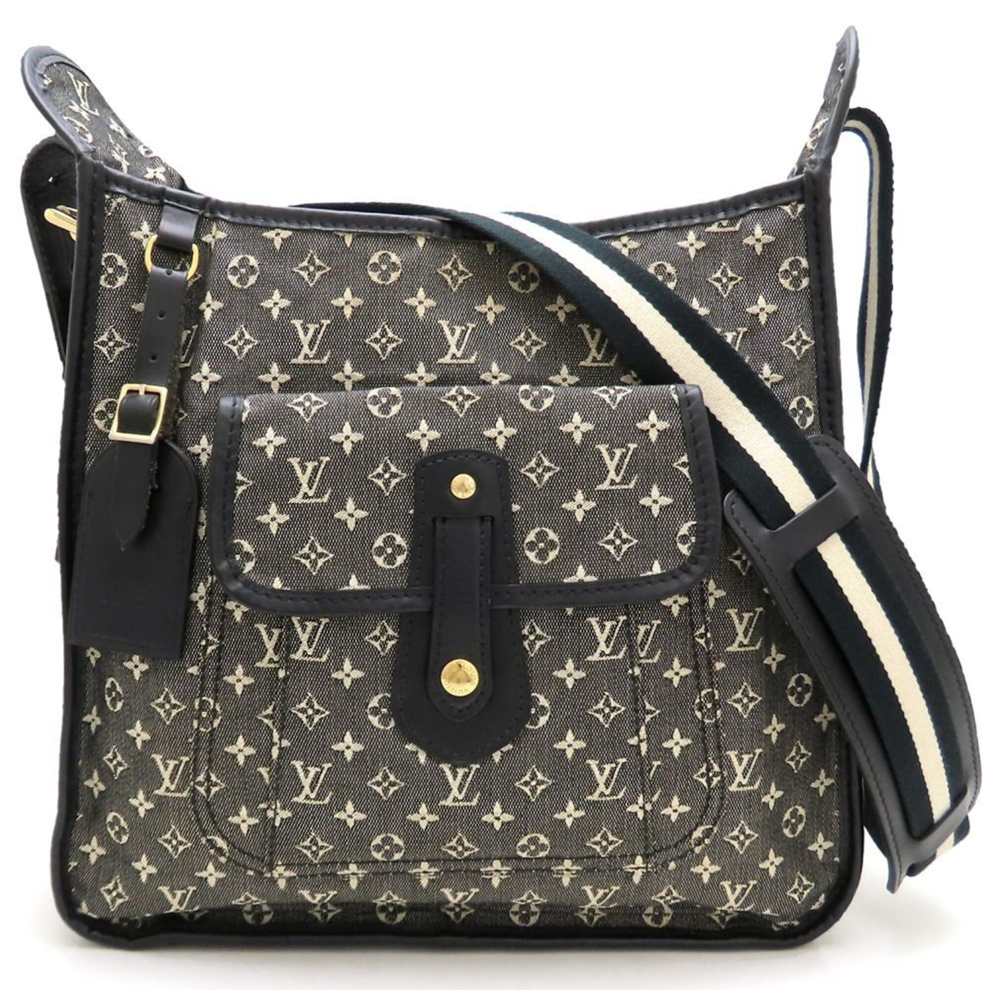 Louis Vuitton Noir Monogram Mini Canvas Leather Shoulder Bag (Pre-Owned)