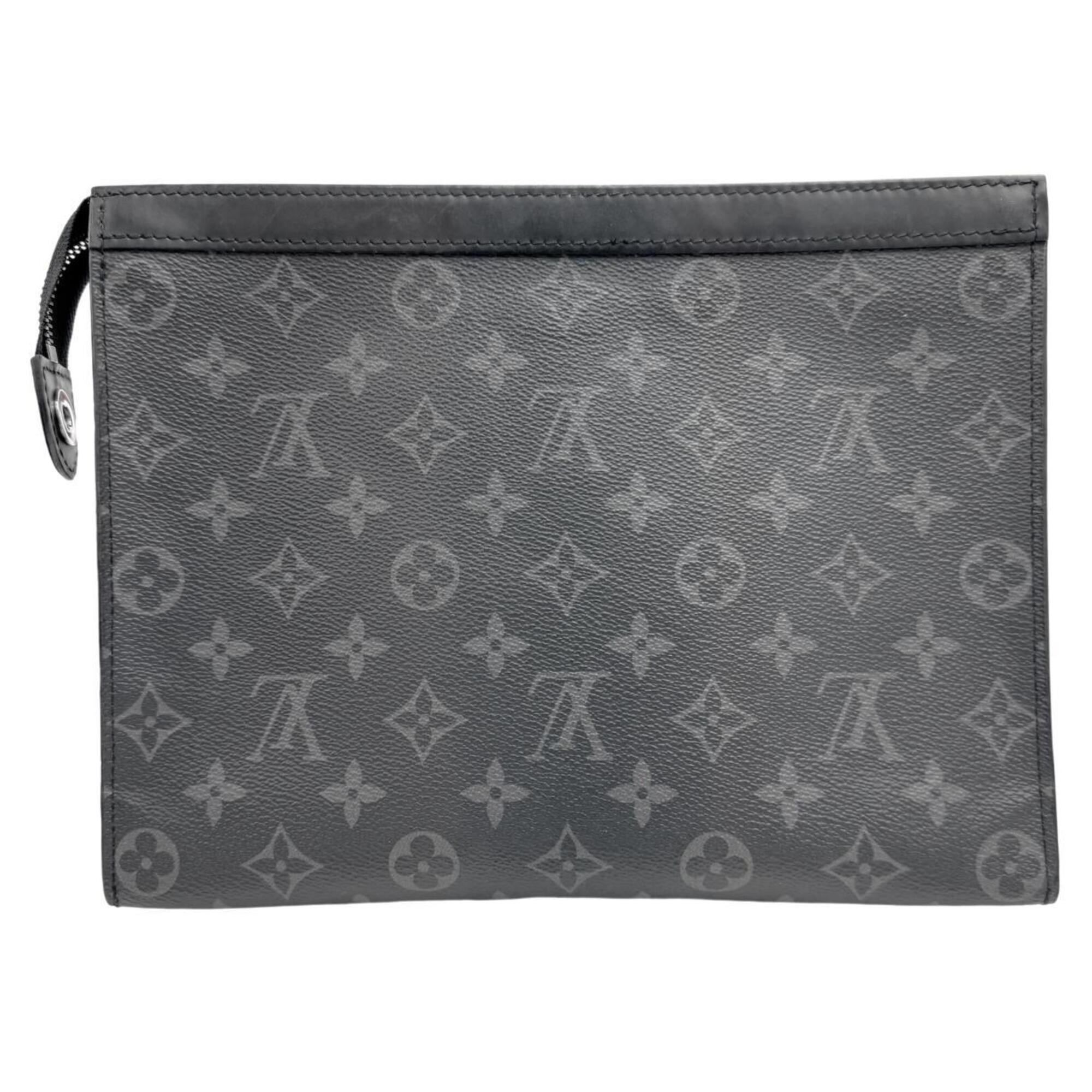 Louis Vuitton Black Monogram Eclipse Clutch Bag Pochette (Pre-Owned)