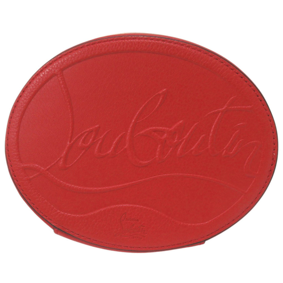 Christian Louboutin Red Color Leather Shoulder Bag (Pre-Owned)