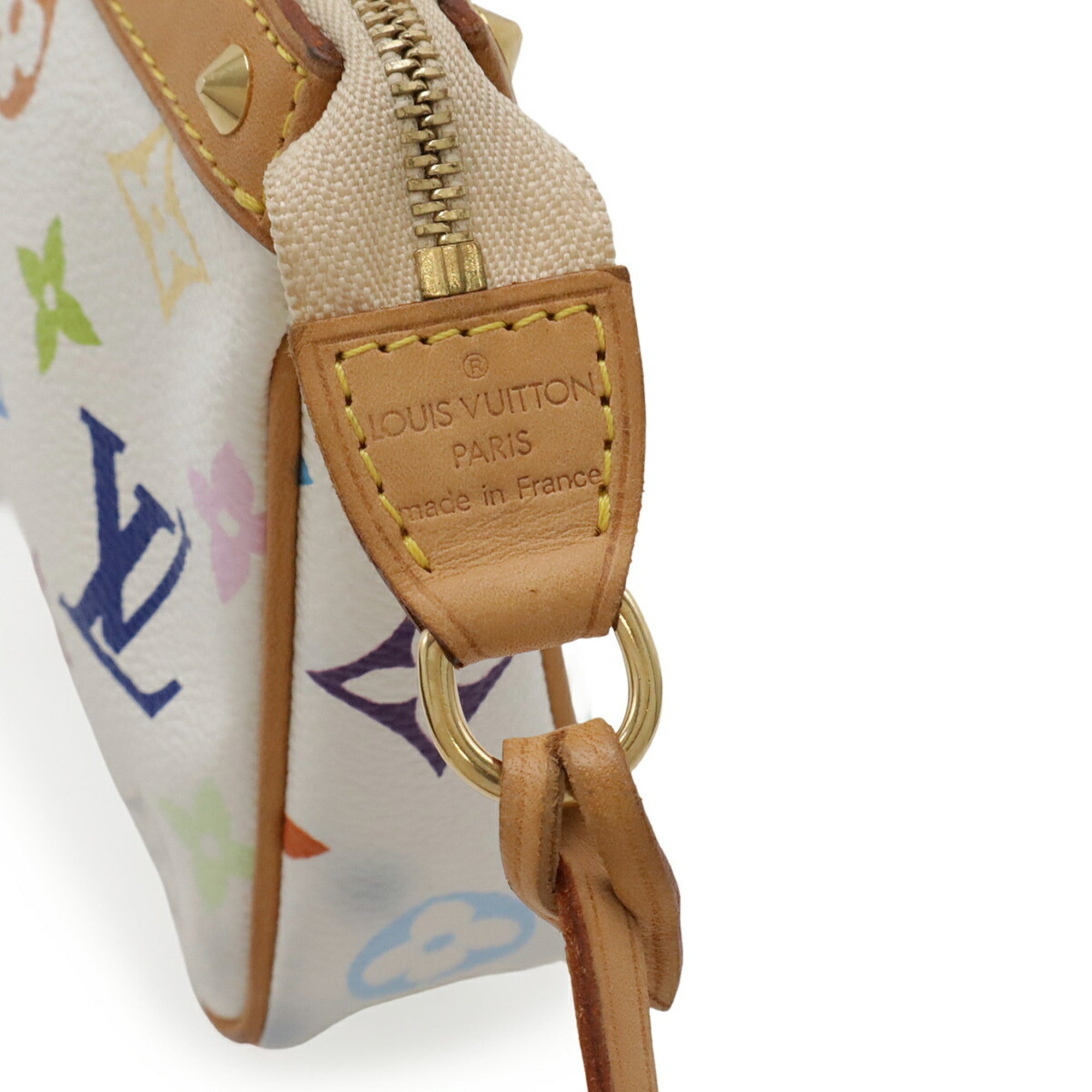 Louis Vuitton Blanc Monogram Multi-Color White Monogram Multicolore Handbag Pochette Pouch (Pre-Owned)
