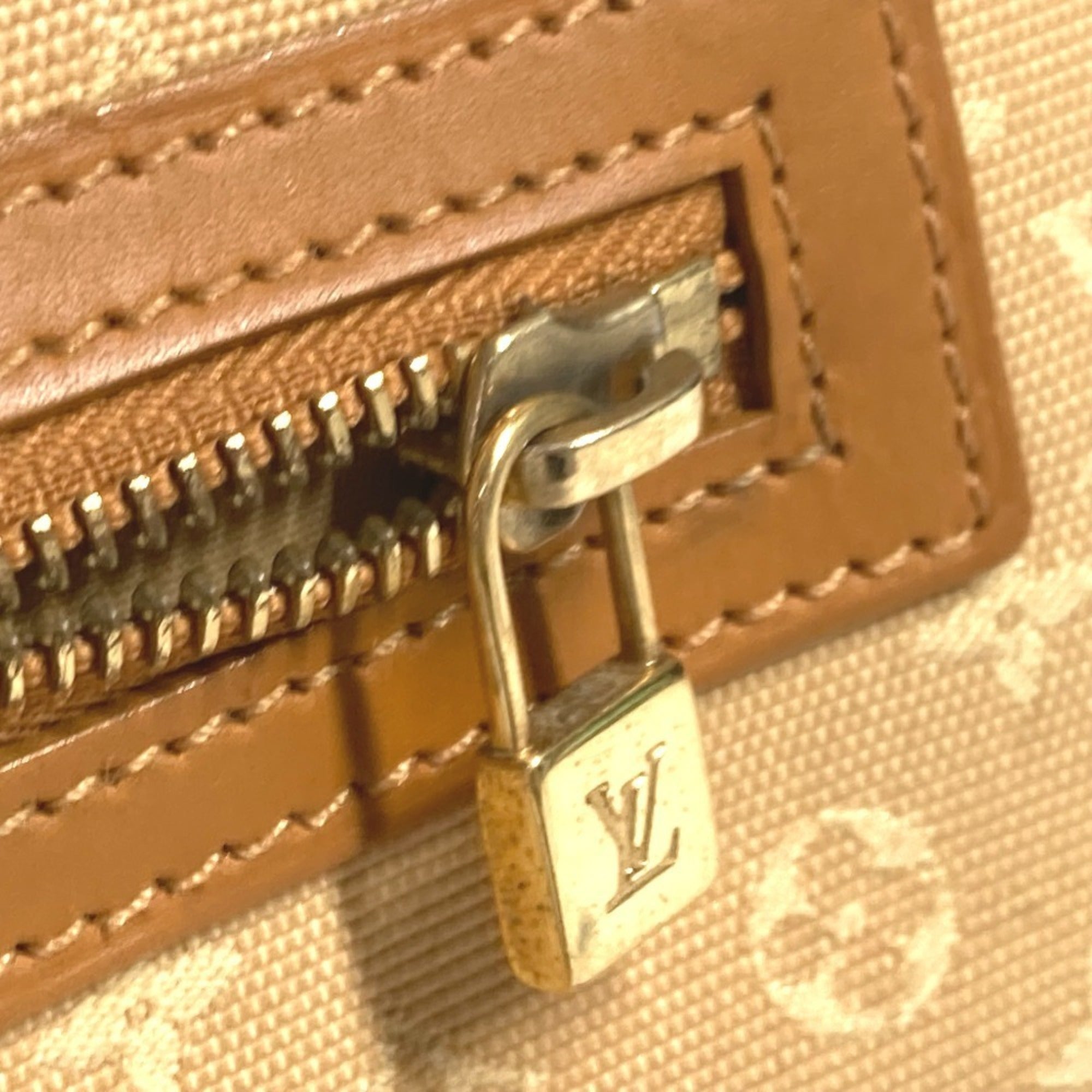 Louis Vuitton Beige Monogram Mini Handbag Shoulder Bag (Pre-Owned)