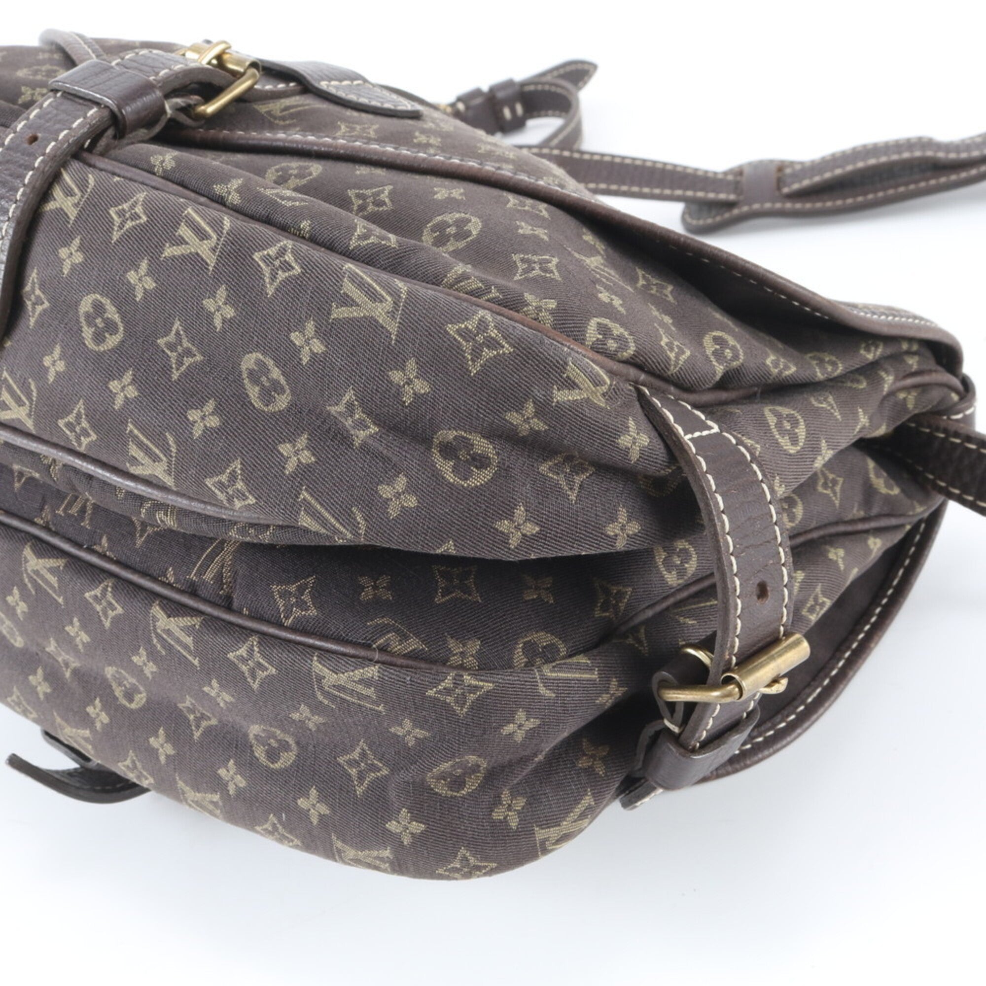 Louis Vuitton Monogram Mini Ebene Monogram Leather Canvas Handbag Shoulder Bag (Pre-Owned)