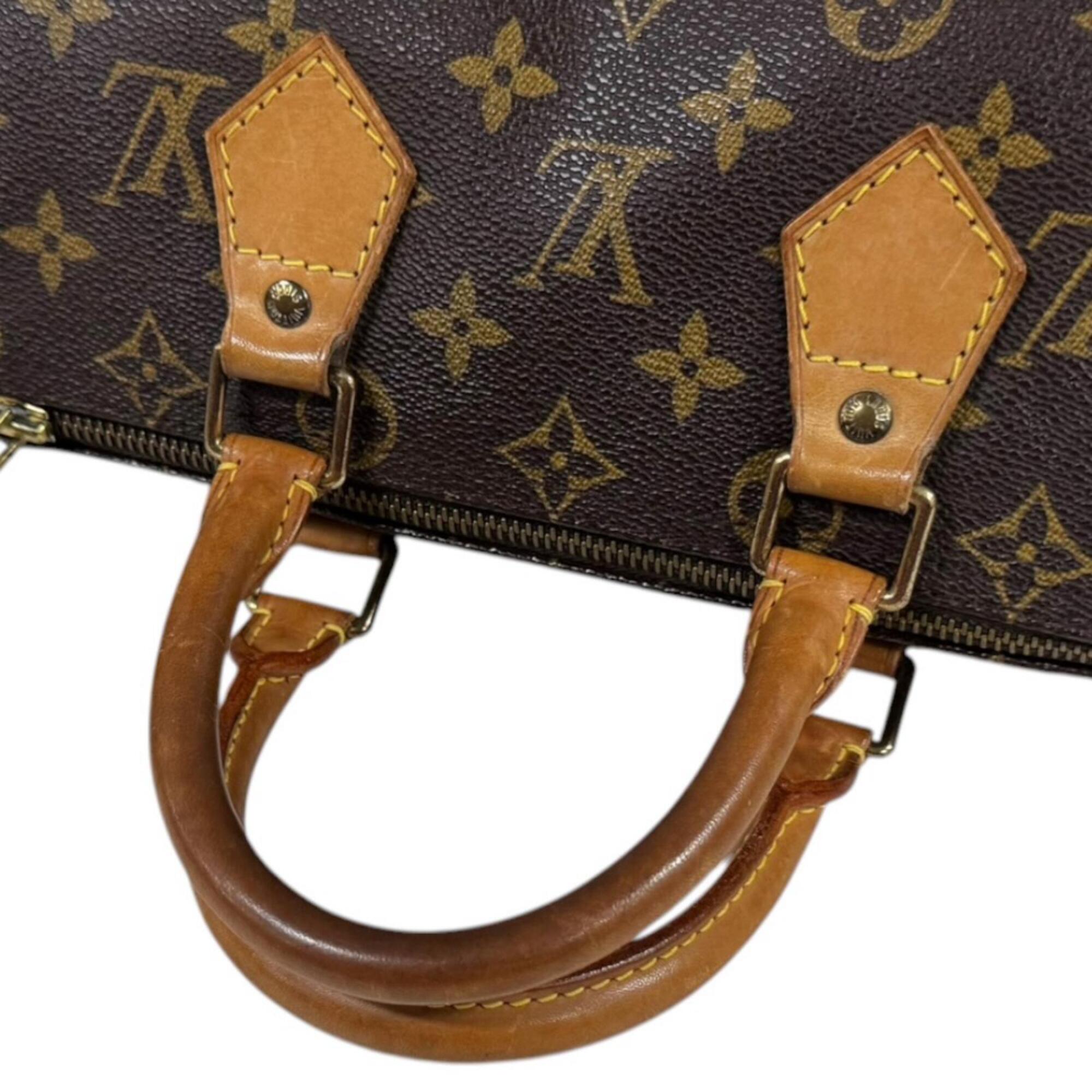 Louis Vuitton Brown Monogram Canvas Handbag (Pre-Owned)