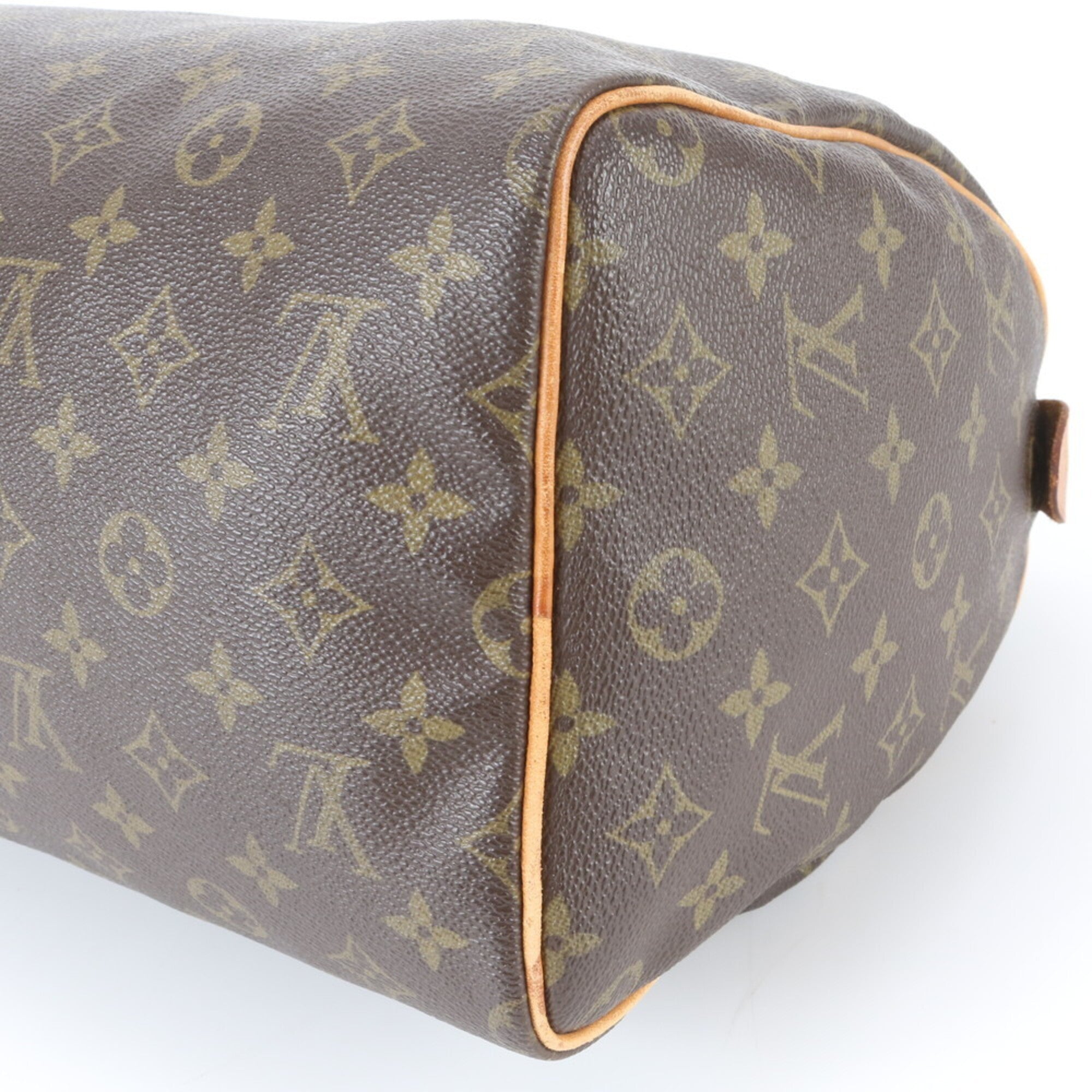 Louis Vuitton Dark Brown Coated Canvas Leather Handbag Tote Bag (Pre-Owned)