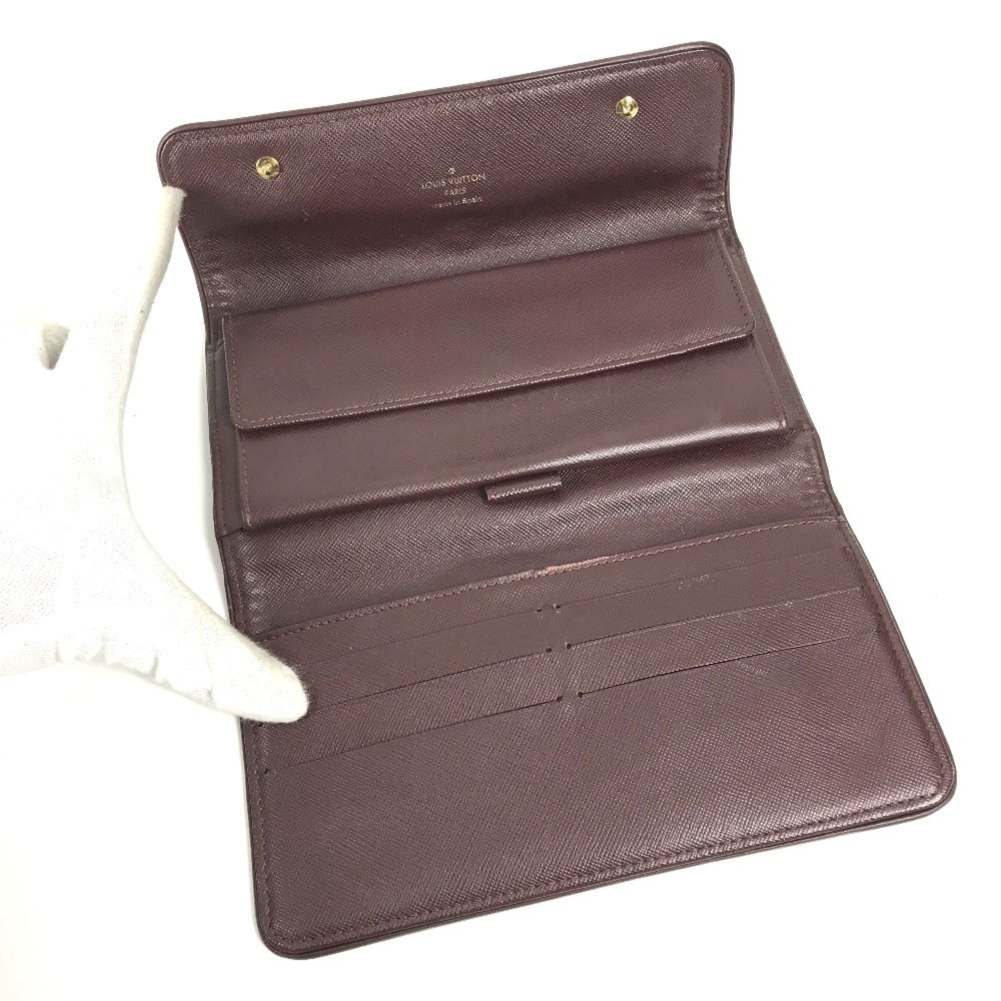 Louis Vuitton Cherry Cherry Red Galle Monogram Red Color Monogram Mini Long Wallet (Bi-Fold) (Pre-Owned)