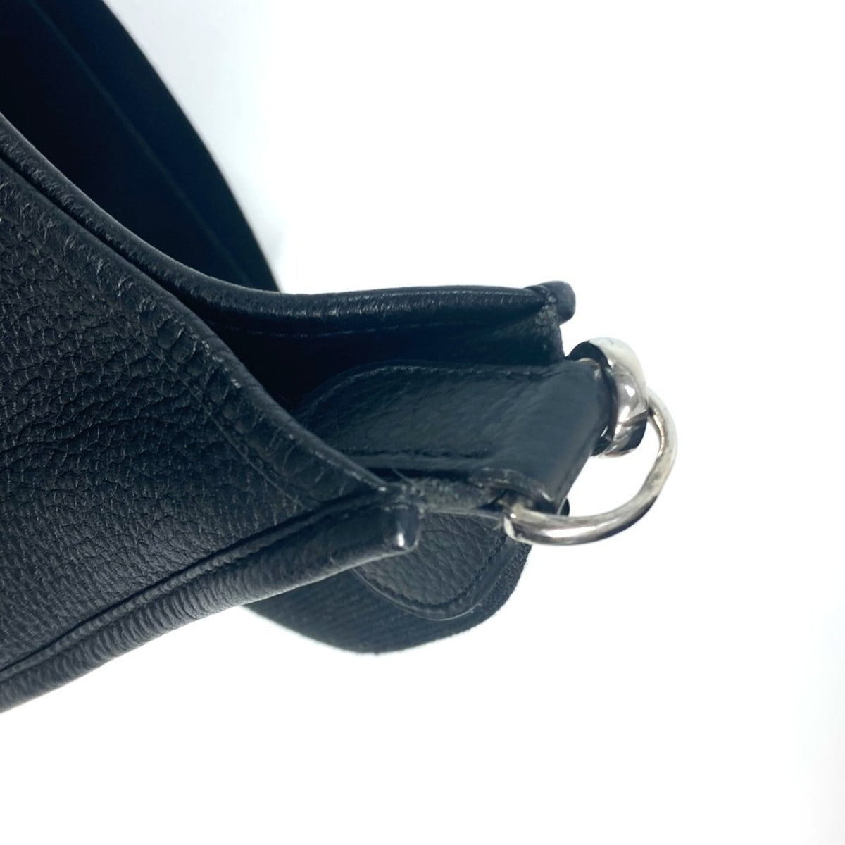 Hermes Black Taurillon Clemence Leather Shoulder Bag (Pre-Owned)