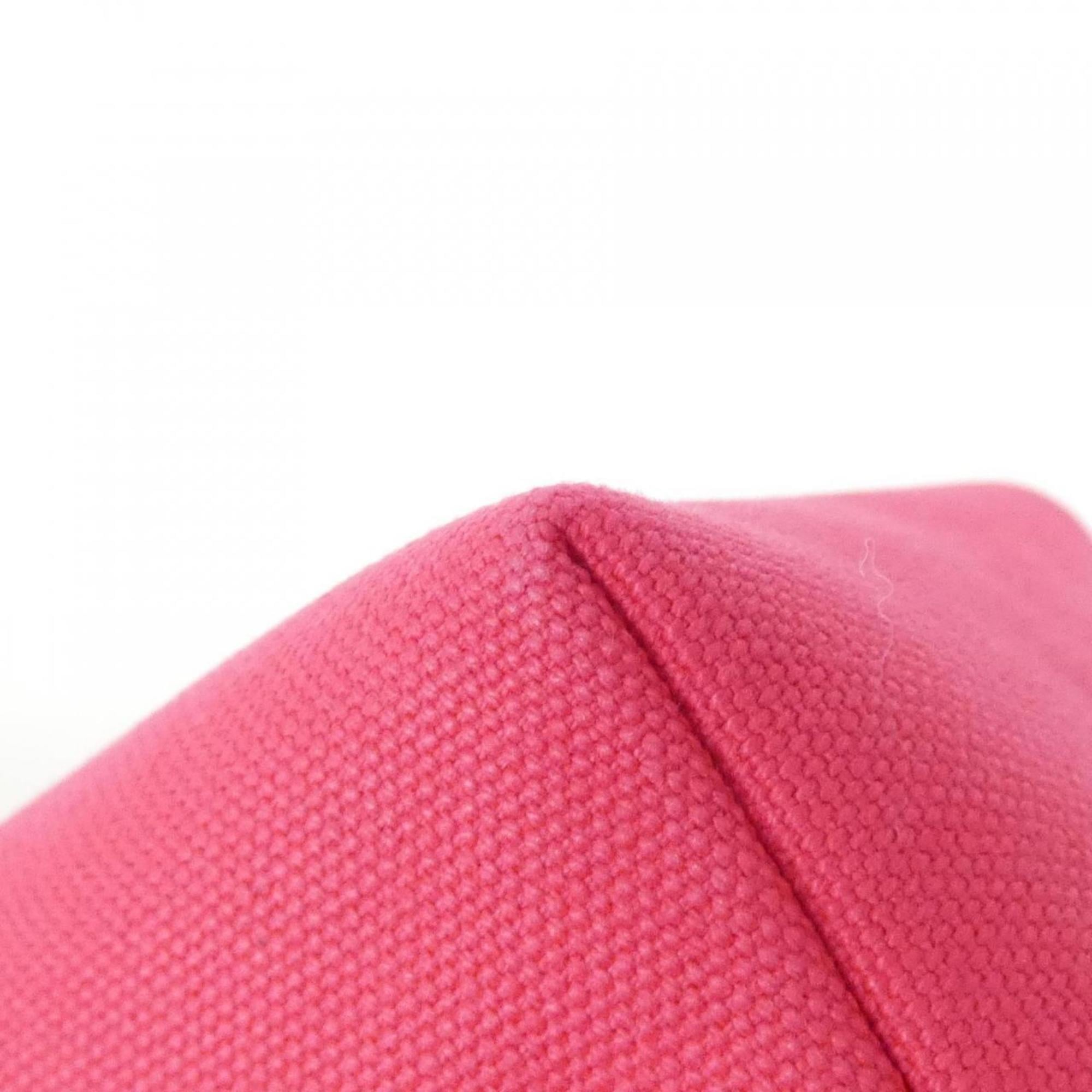 Hermes Pink Canvas Pouch (Pre-Owned)