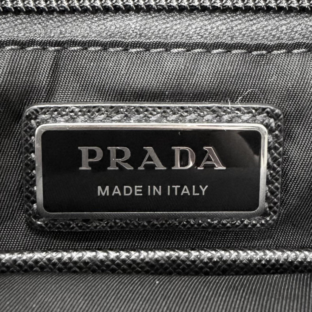 Prada Black Polyamide Leather Tote Bag (Pre-Owned)