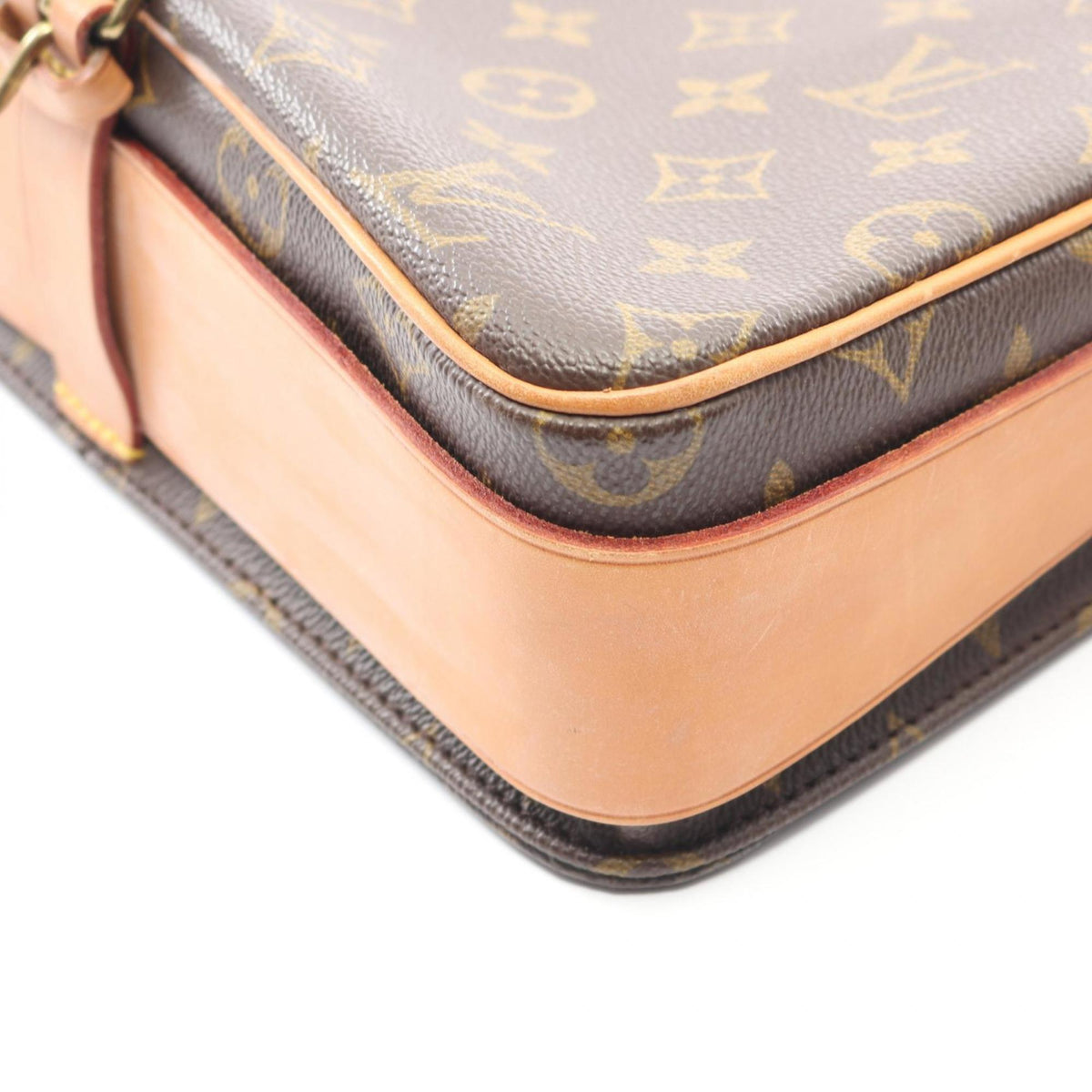 Louis Vuitton Brown Monogram Coated Canvas Leather Shoulder Bag (Pre-Owned)