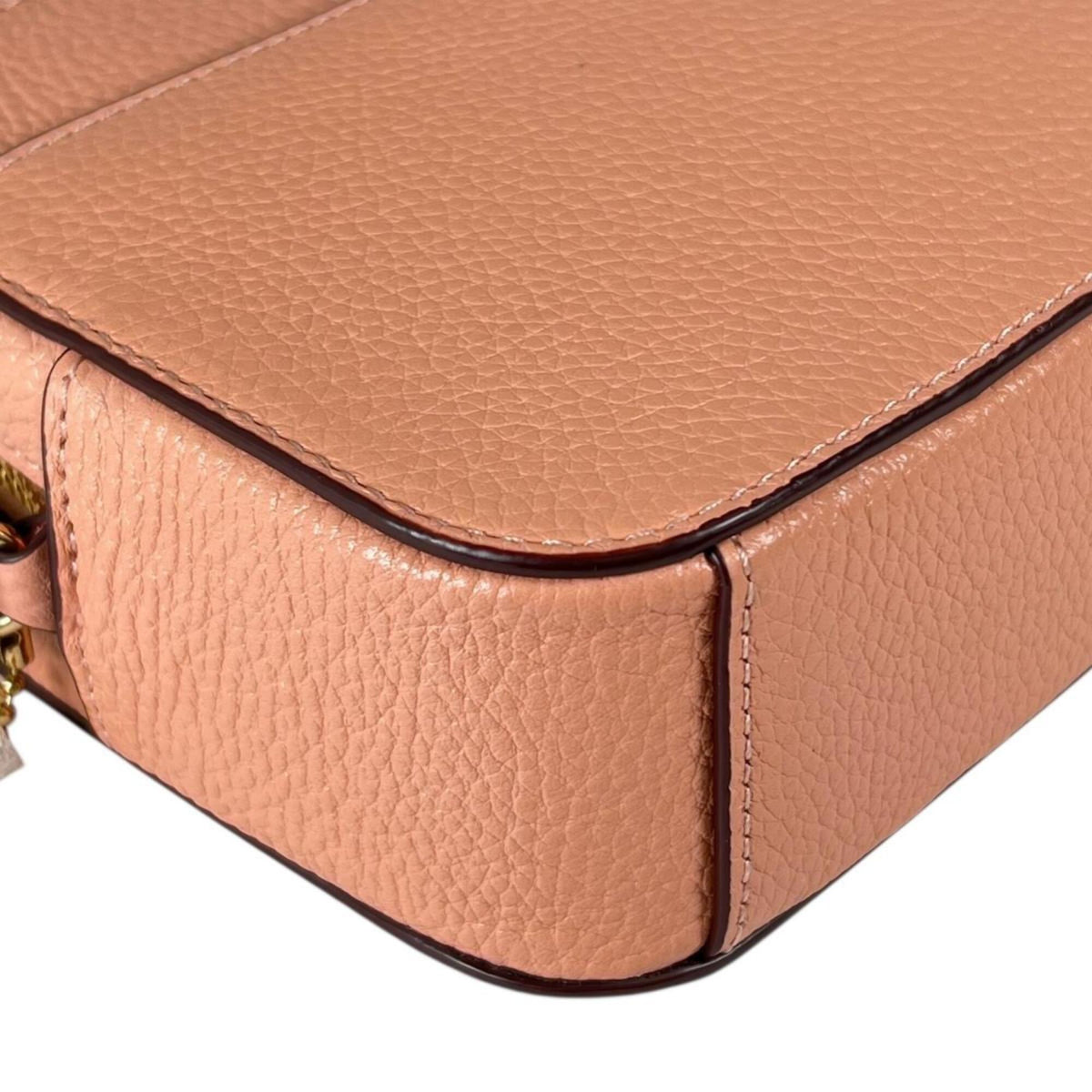 Coach Pink Leather Shoulder Bag (Pre-Owned)