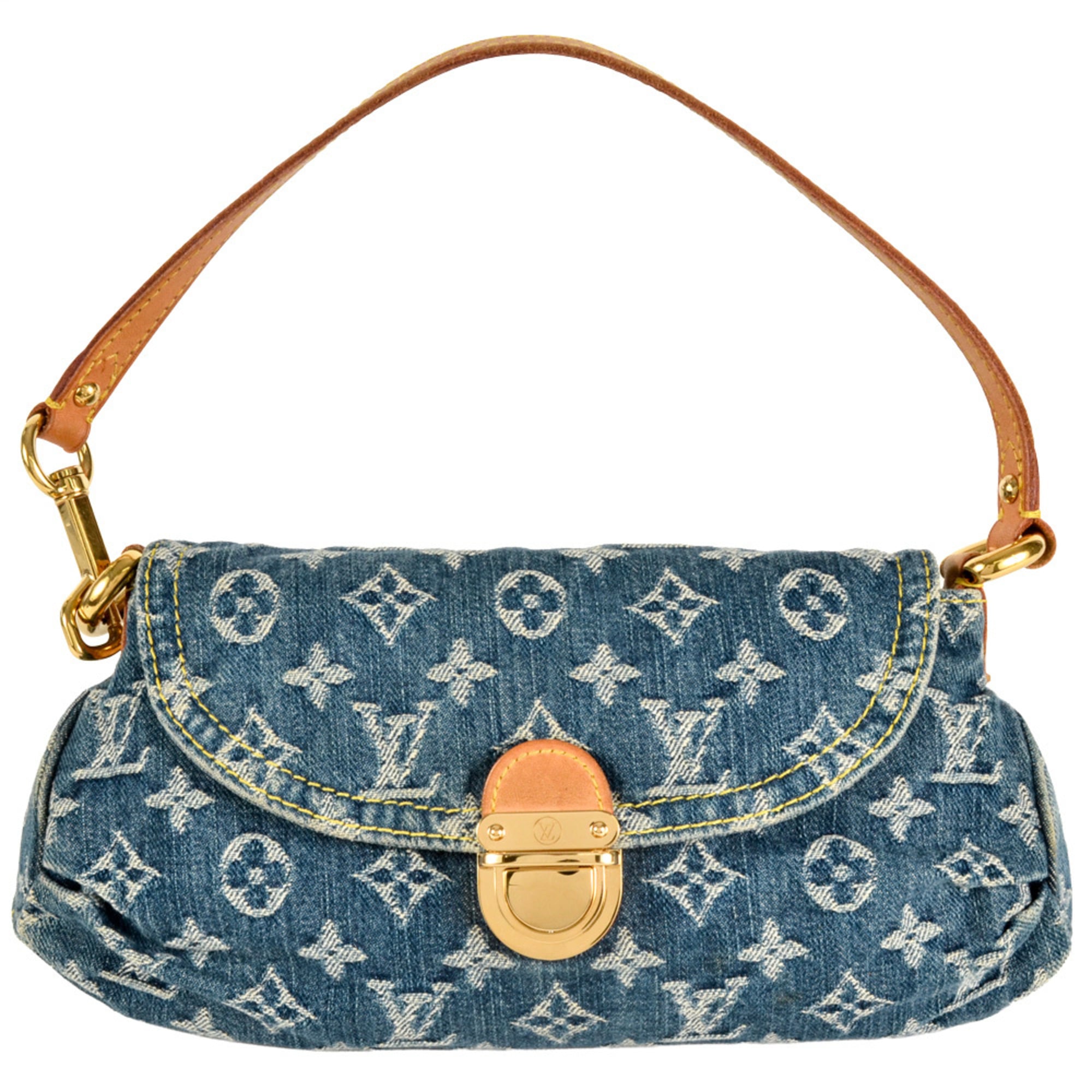 Louis Vuitton Monogram Denim Shoulder Bag (Pre-Owned)