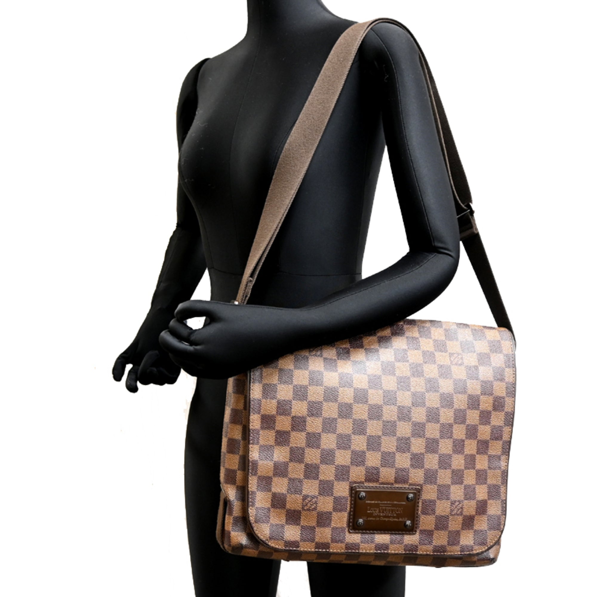 Louis Vuitton Brown Damier Canvas Shoulder Bag (Pre-Owned)