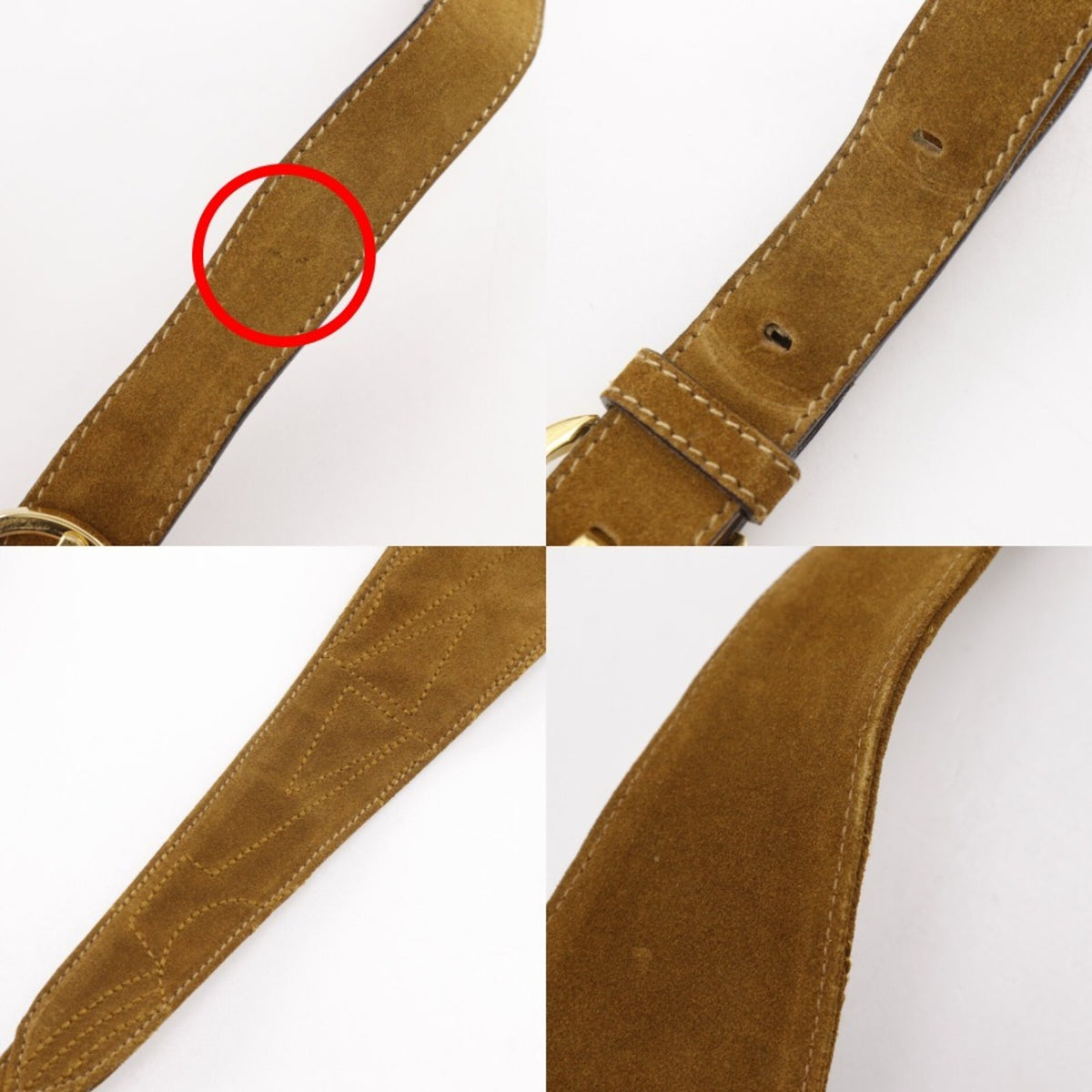Salvatore Ferragamo Camel Suede Shoulder Bag (Pre-Owned)