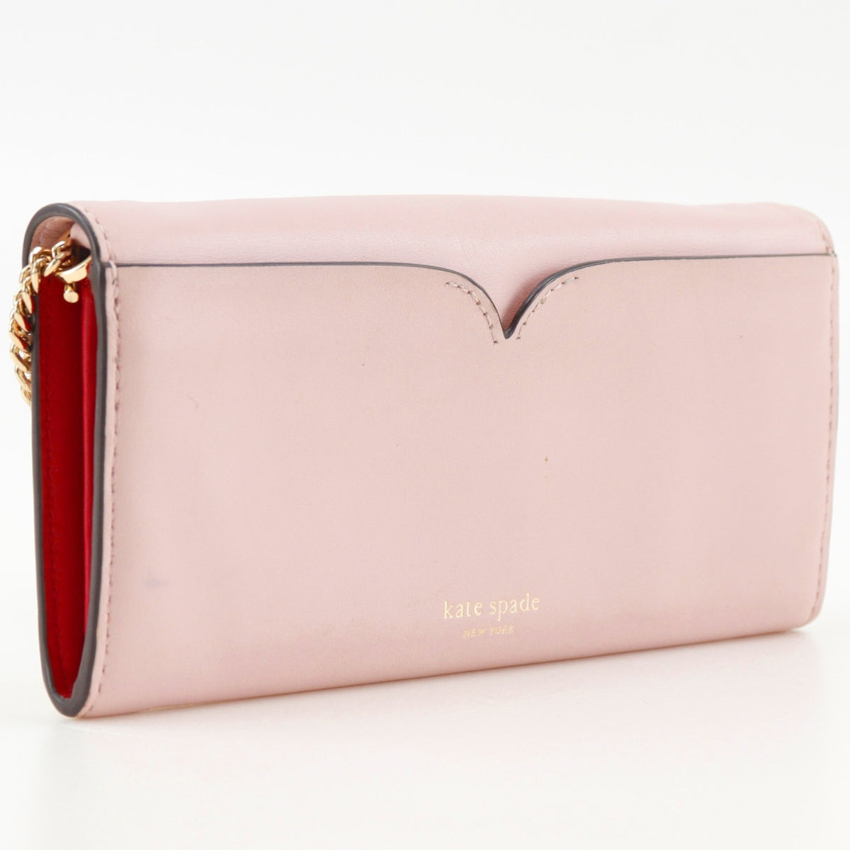 Kate Spade Pink Leather Chain/Shoulder Wallet (Pre-Owned)