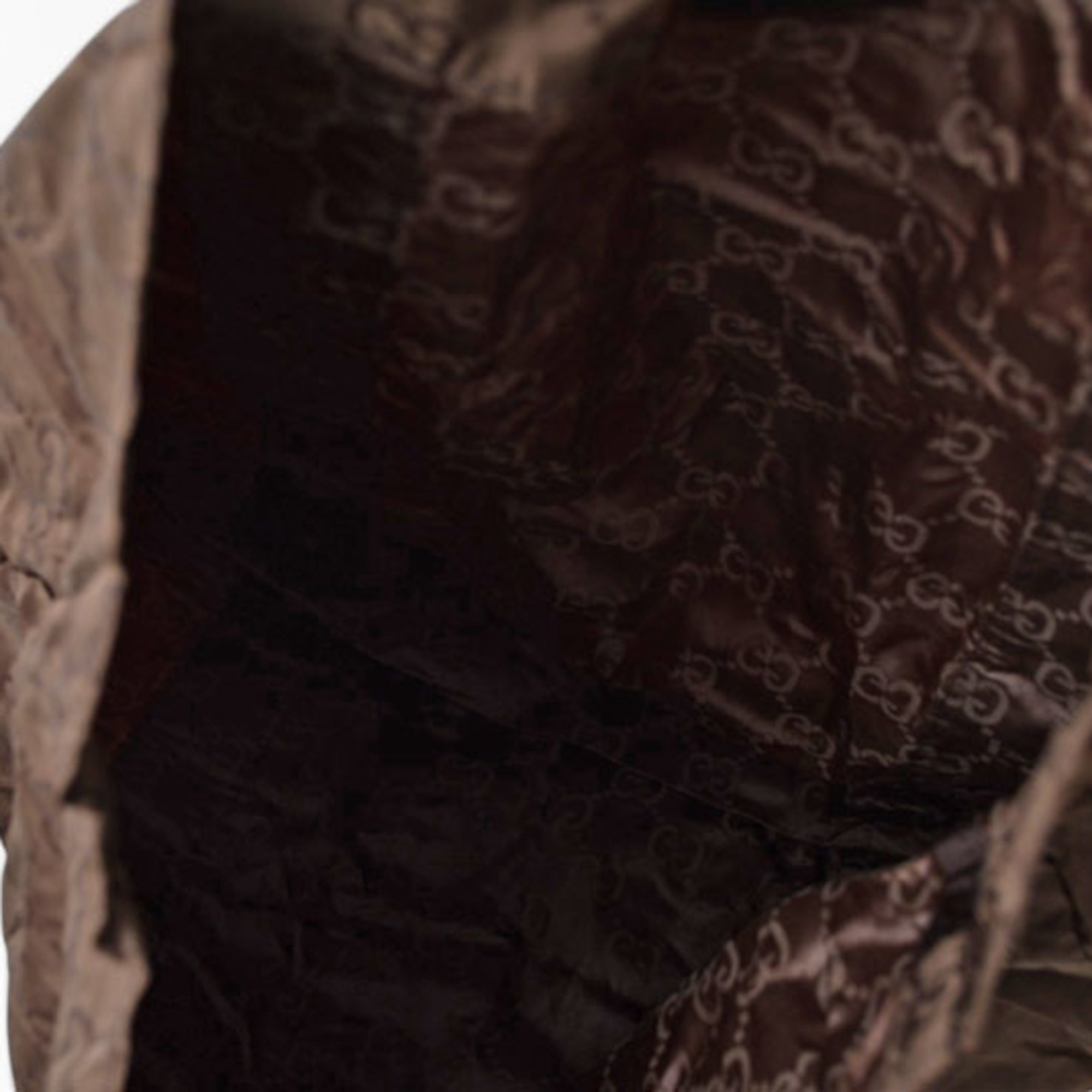 Gucci Brown Nylon Tote Bag (Pre-Owned)