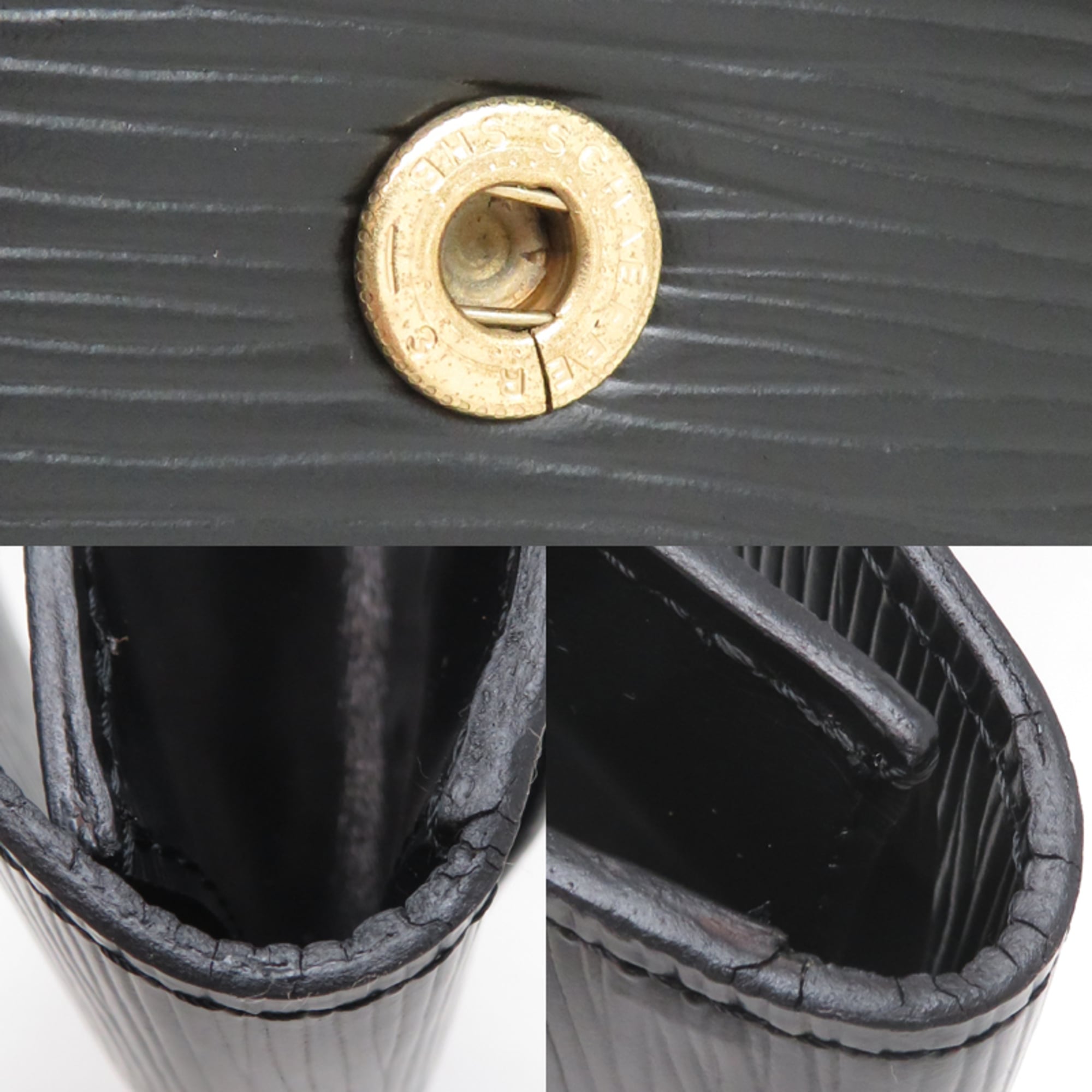 Louis Vuitton Black Epi Leather Clutch Bag (Pre-Owned)