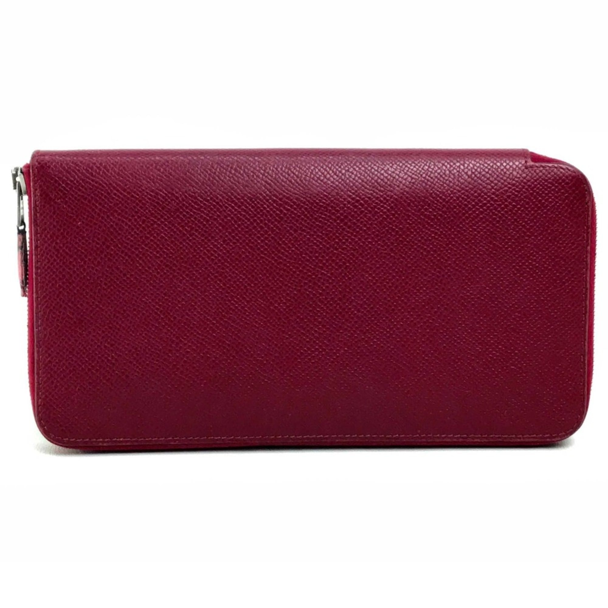 Hermes Red Leather Long Wallet (Bi-Fold) (Pre-Owned)