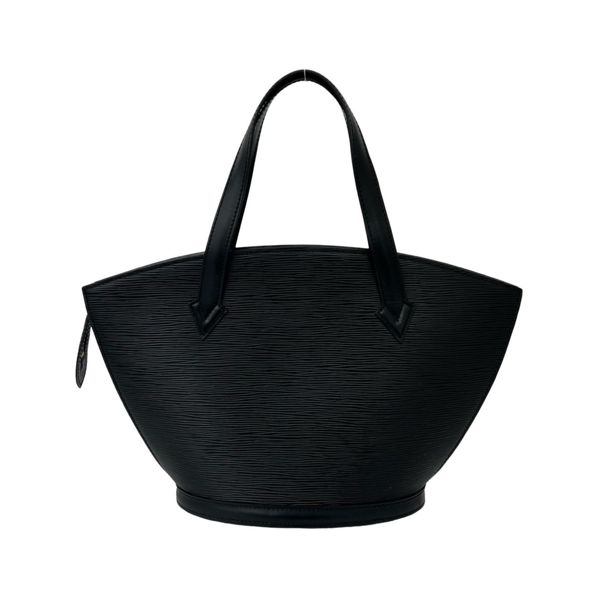 Louis Vuitton Black Leather Handbag Tote Bag (Pre-Owned)