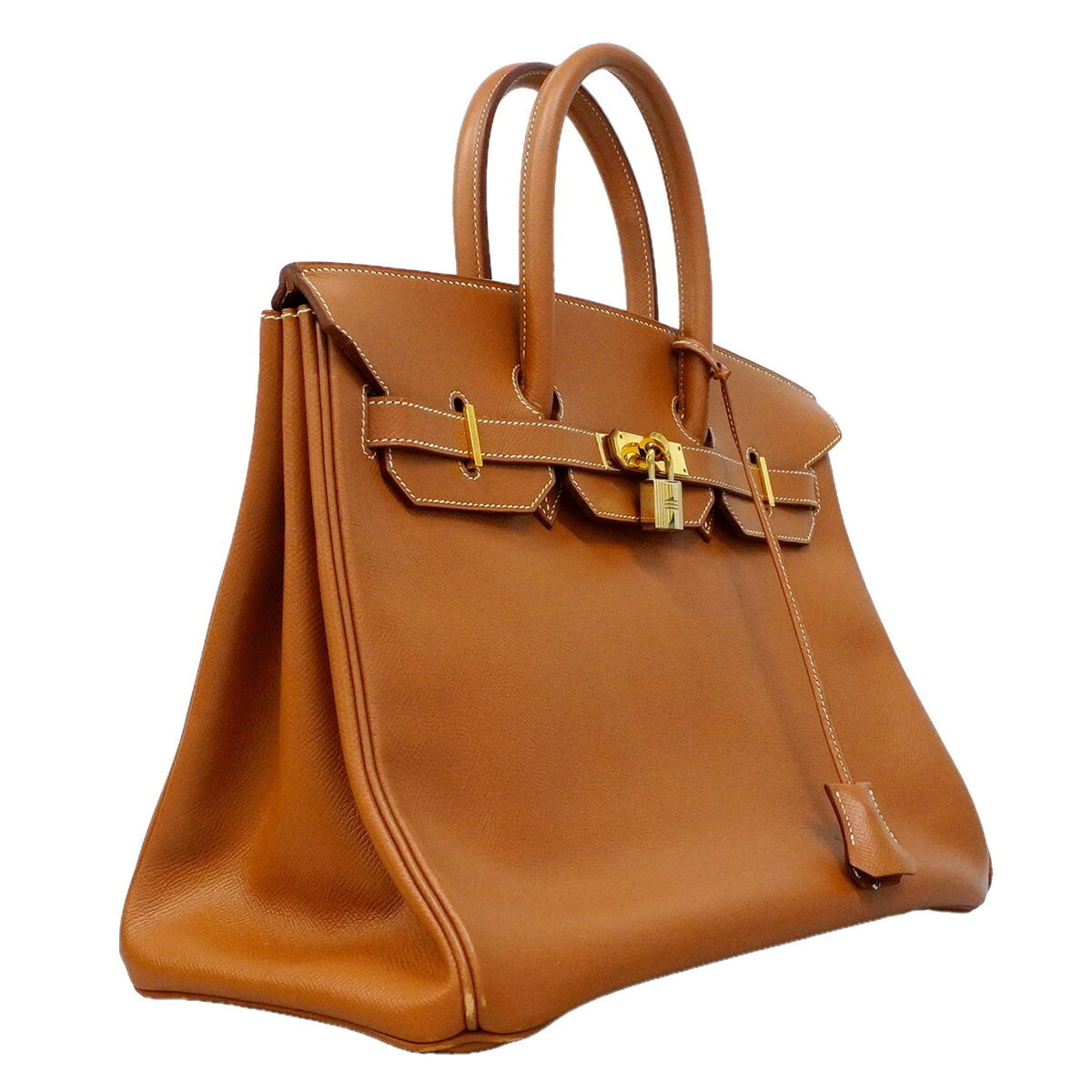 Hermes Gold Courchevel Leather Handbag (Pre-Owned)