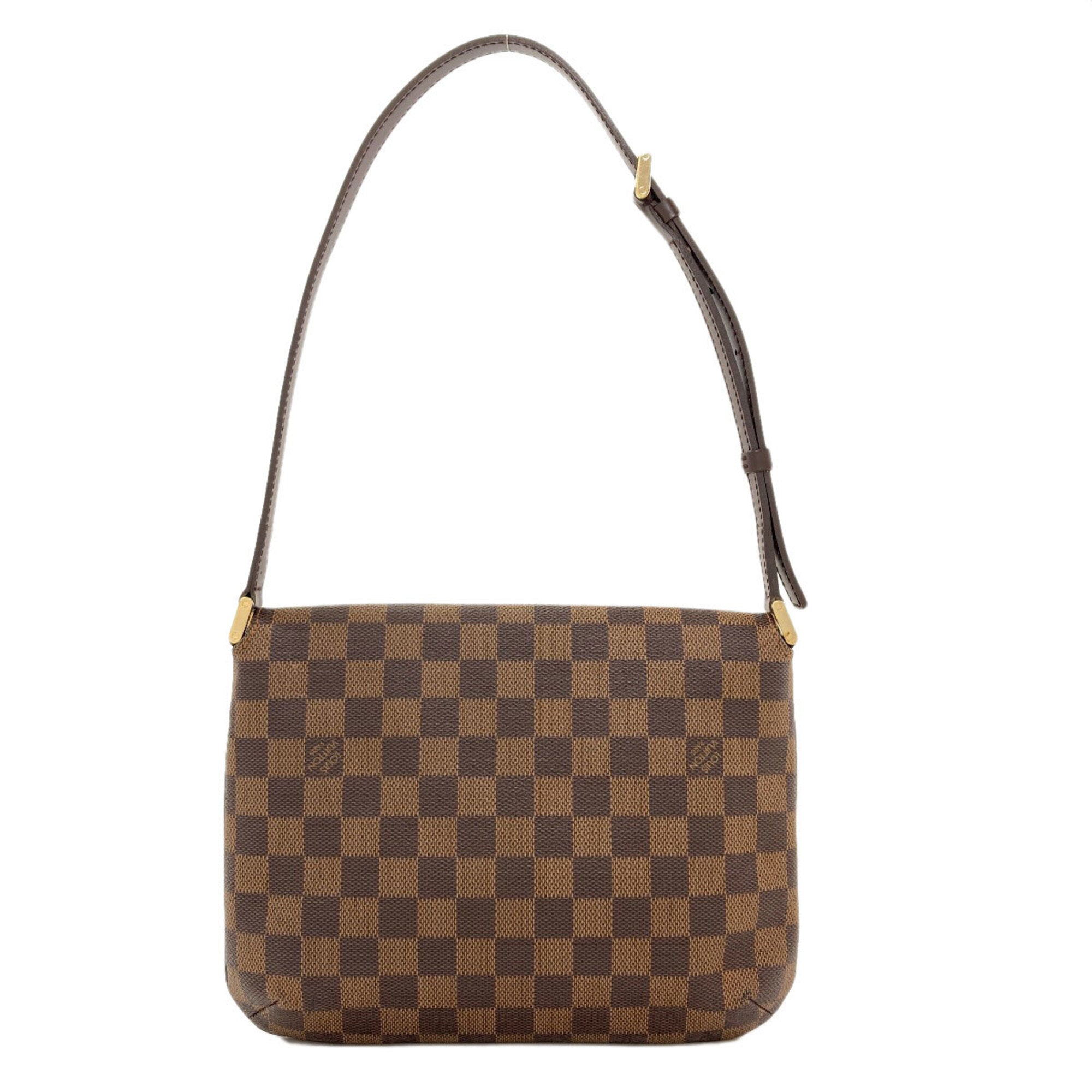 Louis Vuitton Damier Canvas Ebene Damier Canvas Shoulder Bag (Pre-Owned)