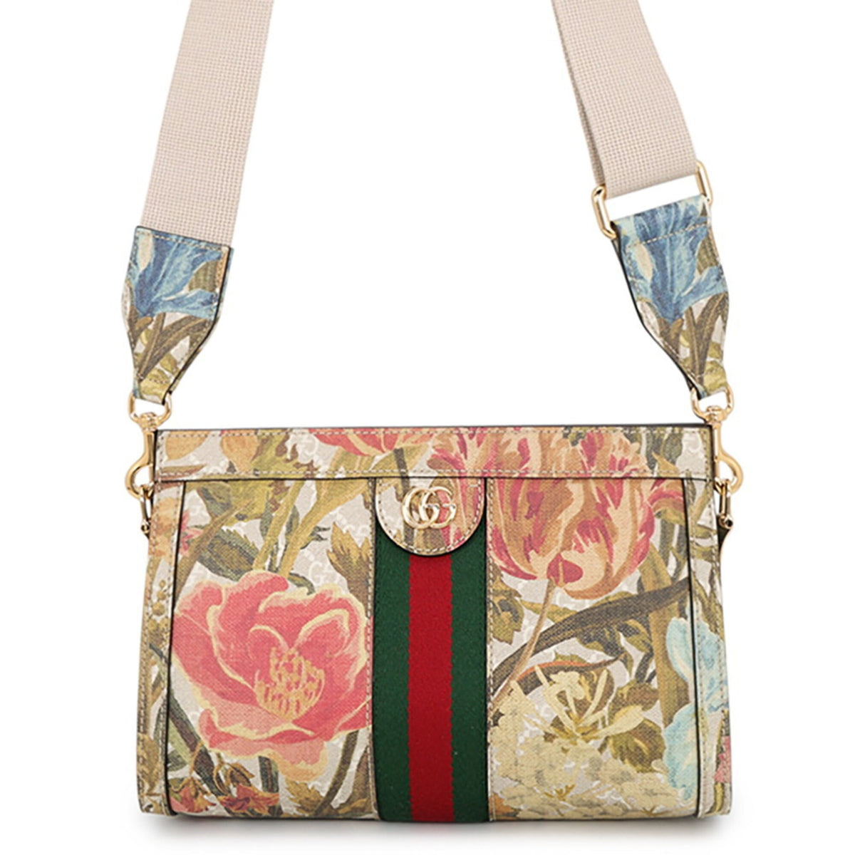 Gucci Flora Multi-Color Canvas Pvc Handbag Shoulder Bag (Pre-Owned)