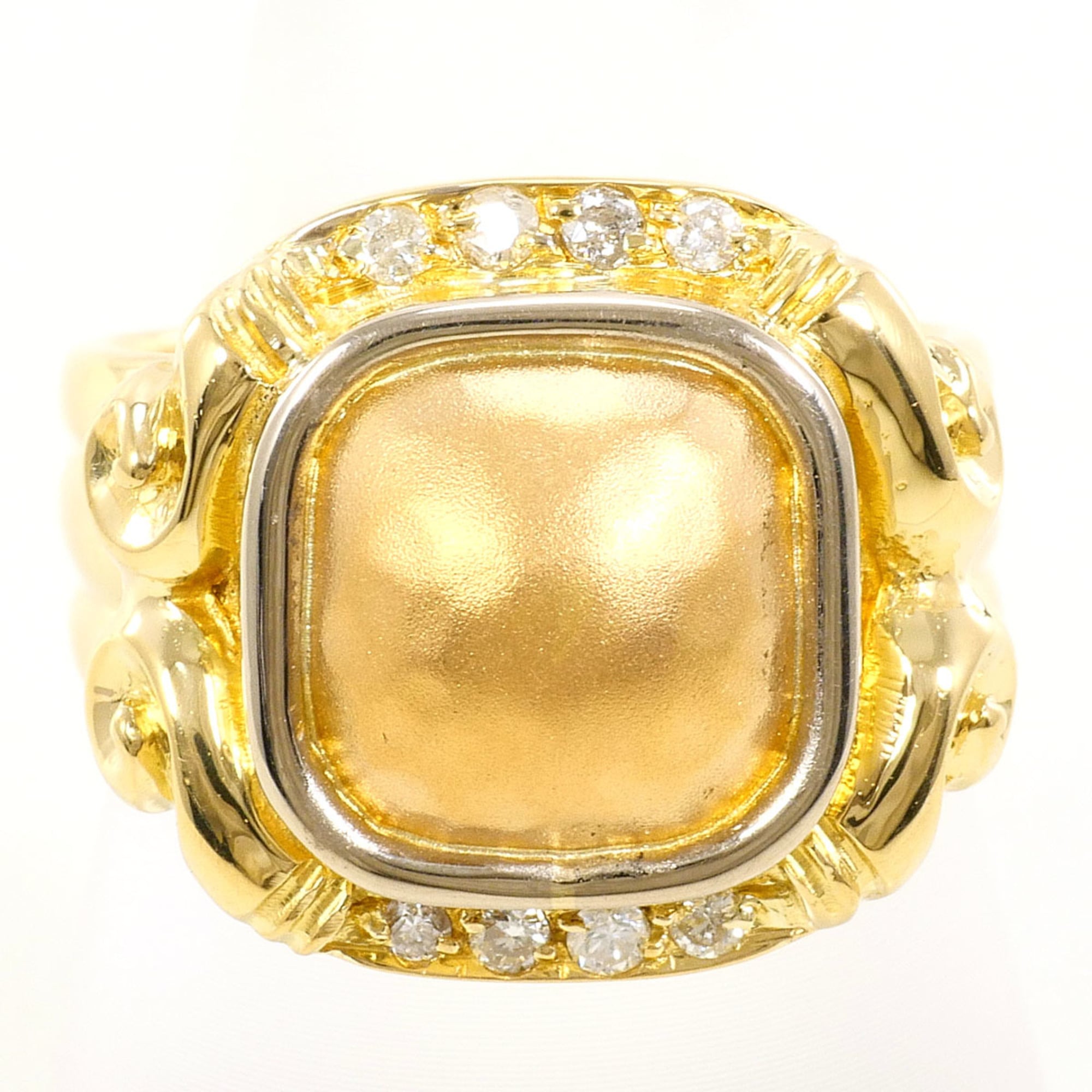 Unbranded White Gold Yellow Gold Yellow Gold (18K) White Gold (18K) Band Ring (Pre-Owned)
