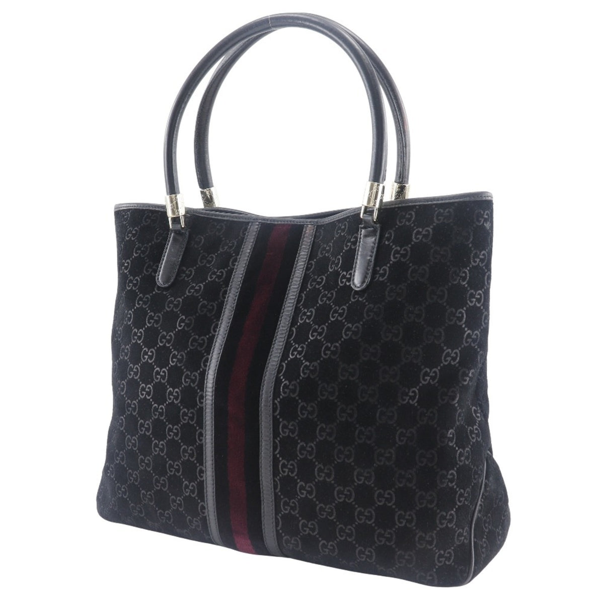 Gucci Black Suede Tote Bag (Pre-Owned)