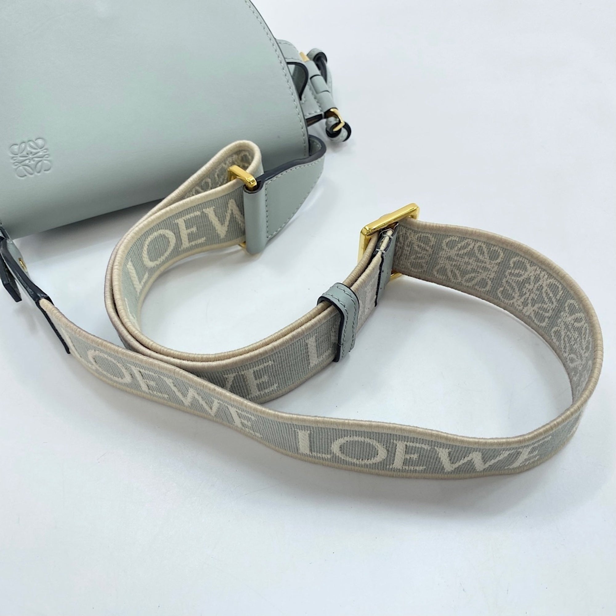 Loewe Blue Leather Shoulder Bag (Pre-Owned)