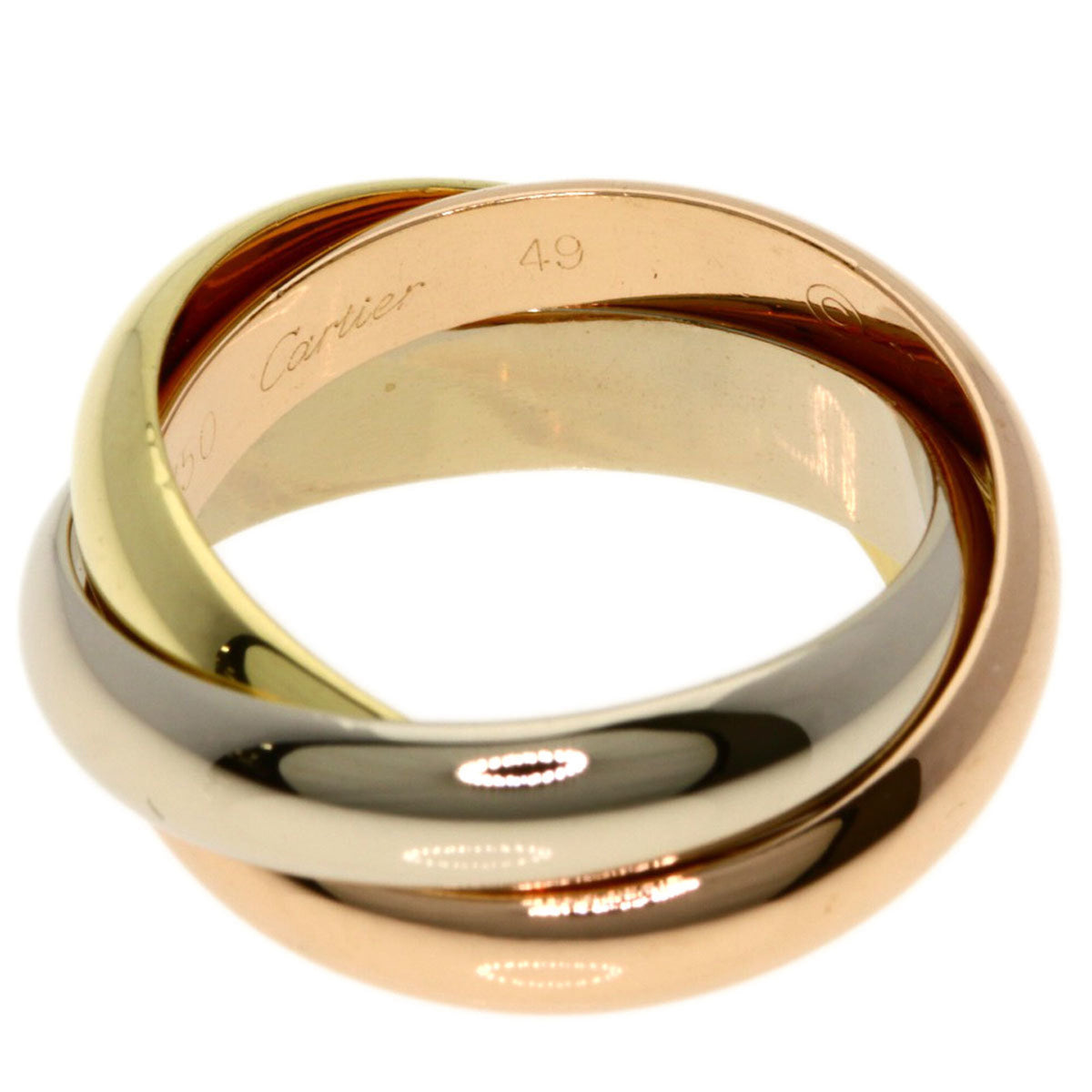Cartier Trinity Yellow Gold (18K) Pink Gold (18K) White Gold (18K) Band Ring (Pre-Owned)