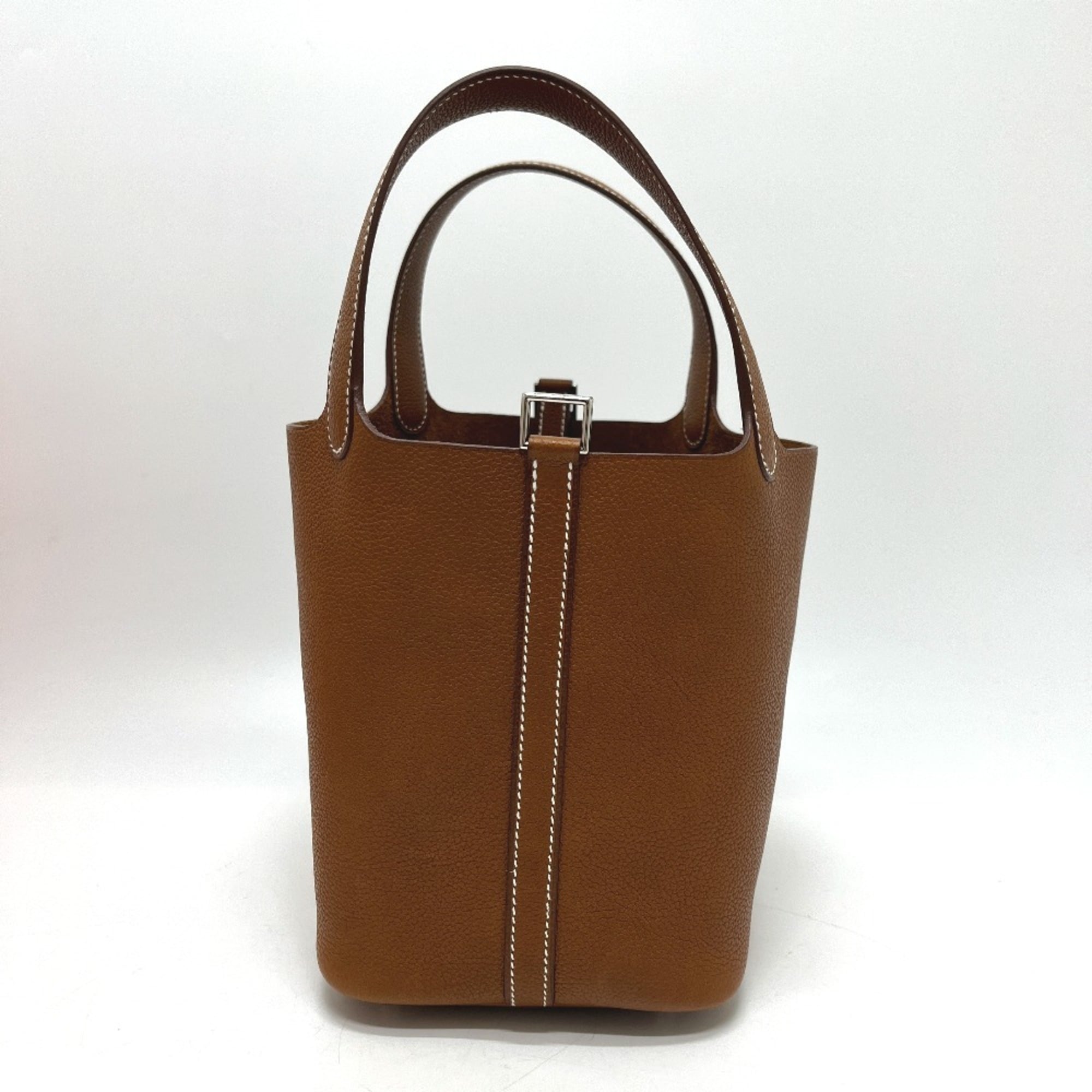 Hermes Fauve Barenia Leather Handbag (Pre-Owned)