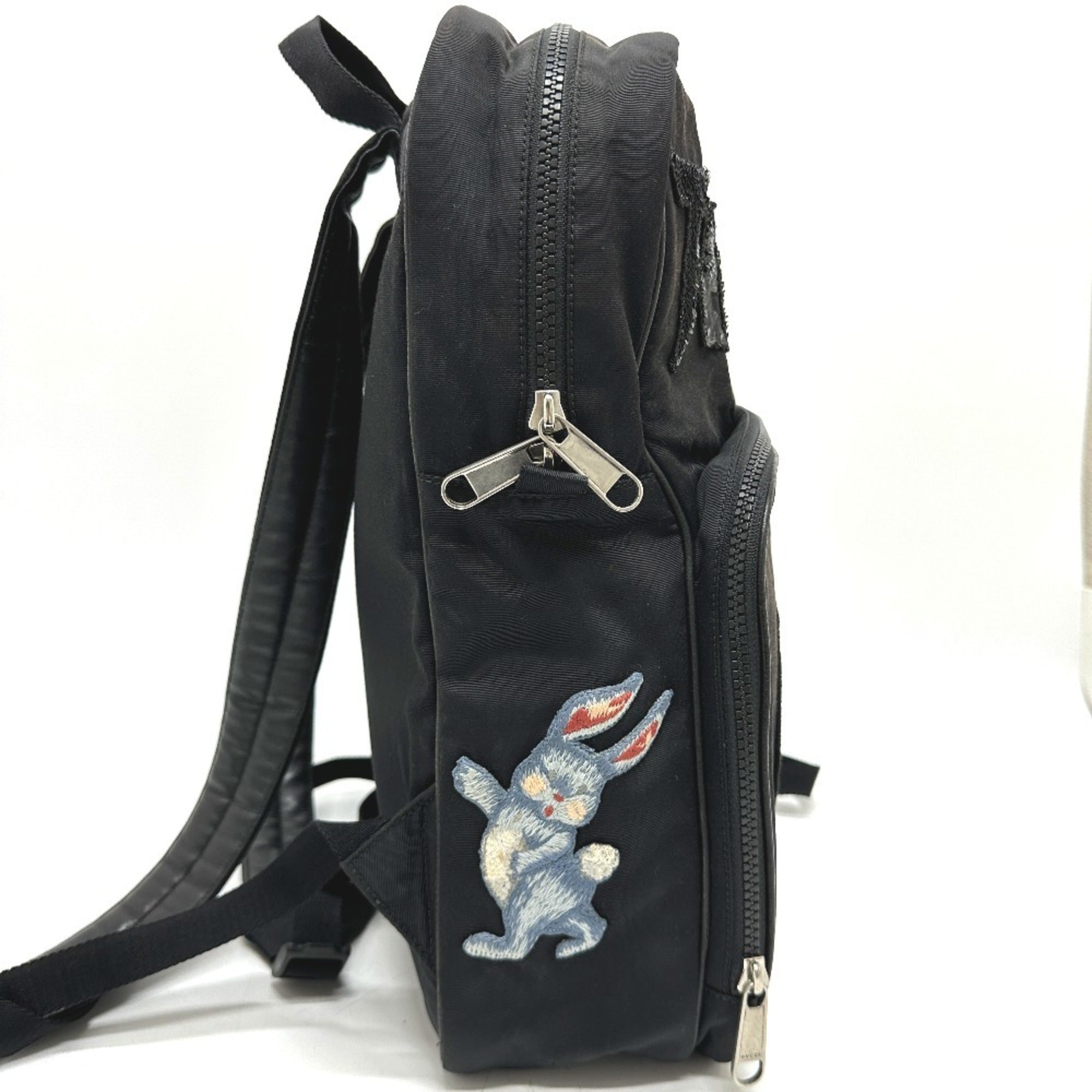Gucci Black Canvas Backpack (Pre-Owned)
